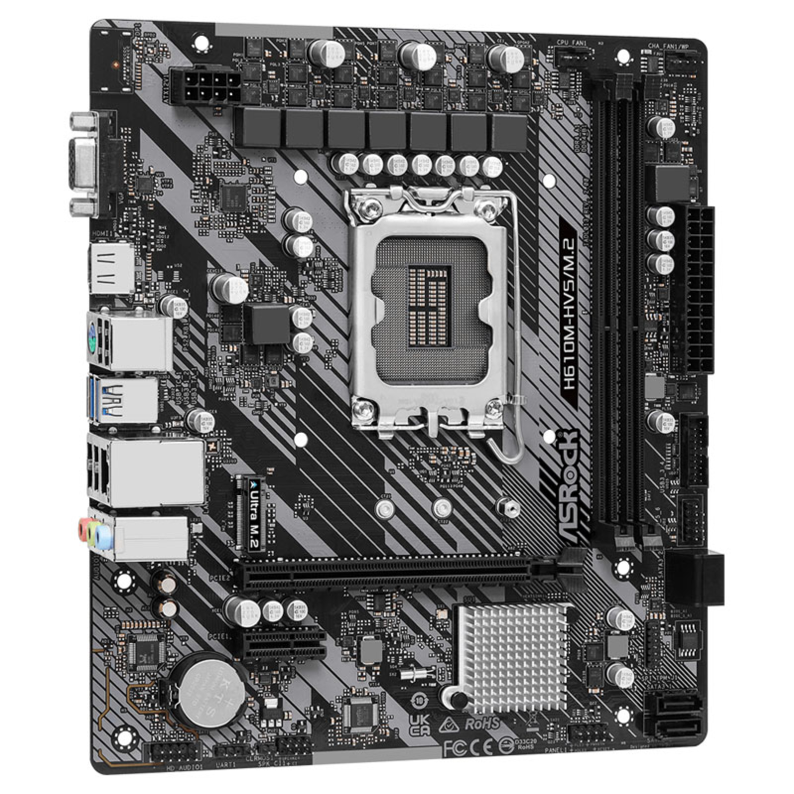 ASRock H610M-HVSM.2 R2.0 Micro-ATX LGA1700 H610