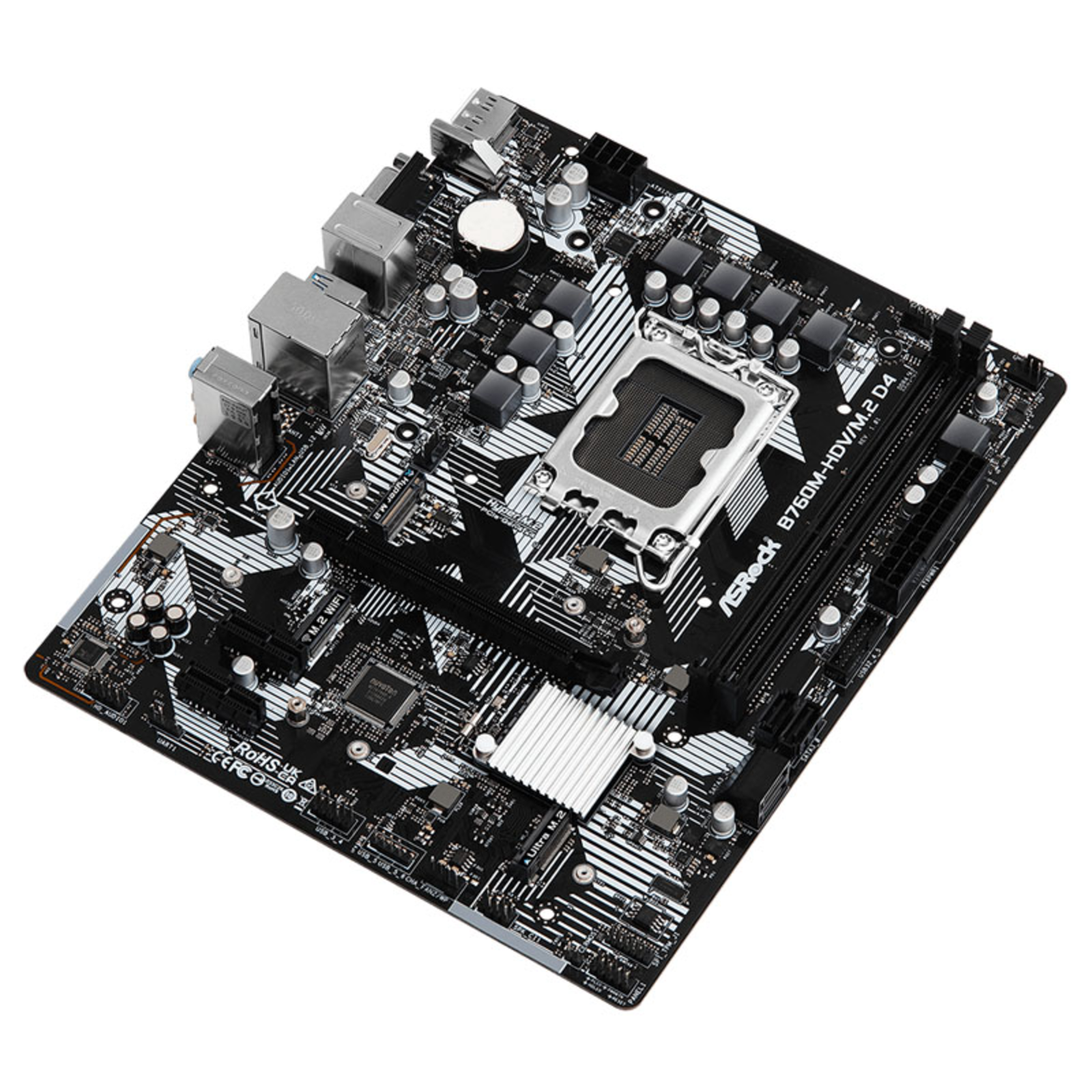 ASRock B760M-HDVM.2 D4 Micro-ATX LGA1700 B760