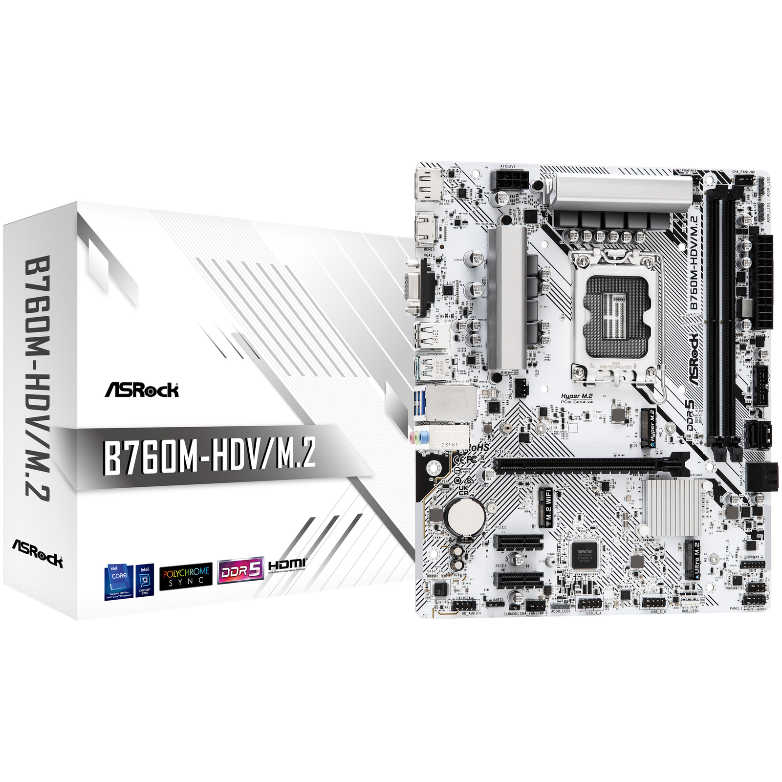 ASRock B760M-H M.2 Micro-ATX LGA1700 B760