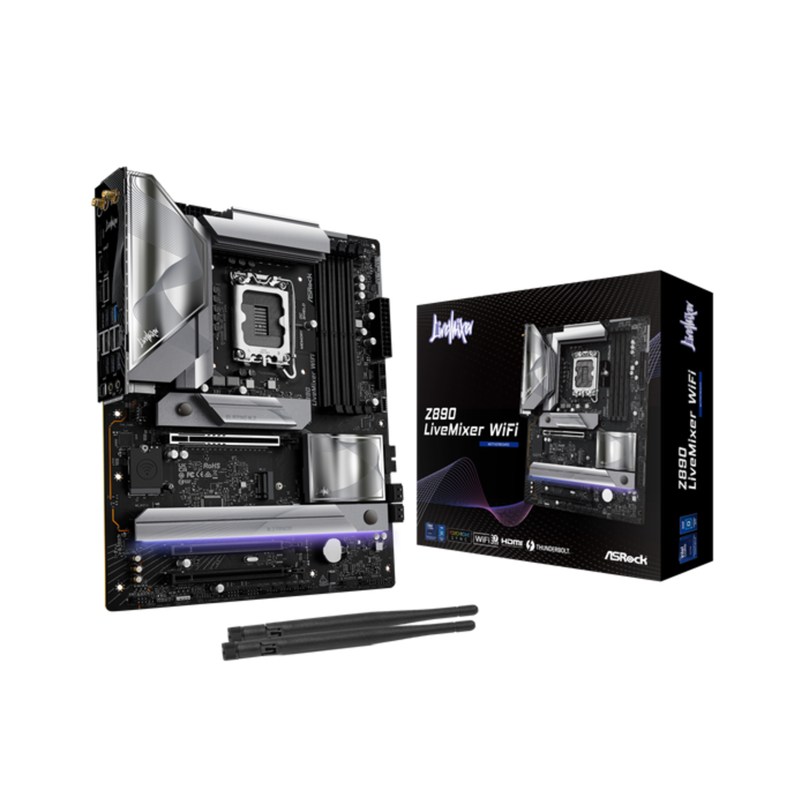 ASRock Z890 Livemixer WIFI Motherboard ATX LGA-1851 Intel Z890