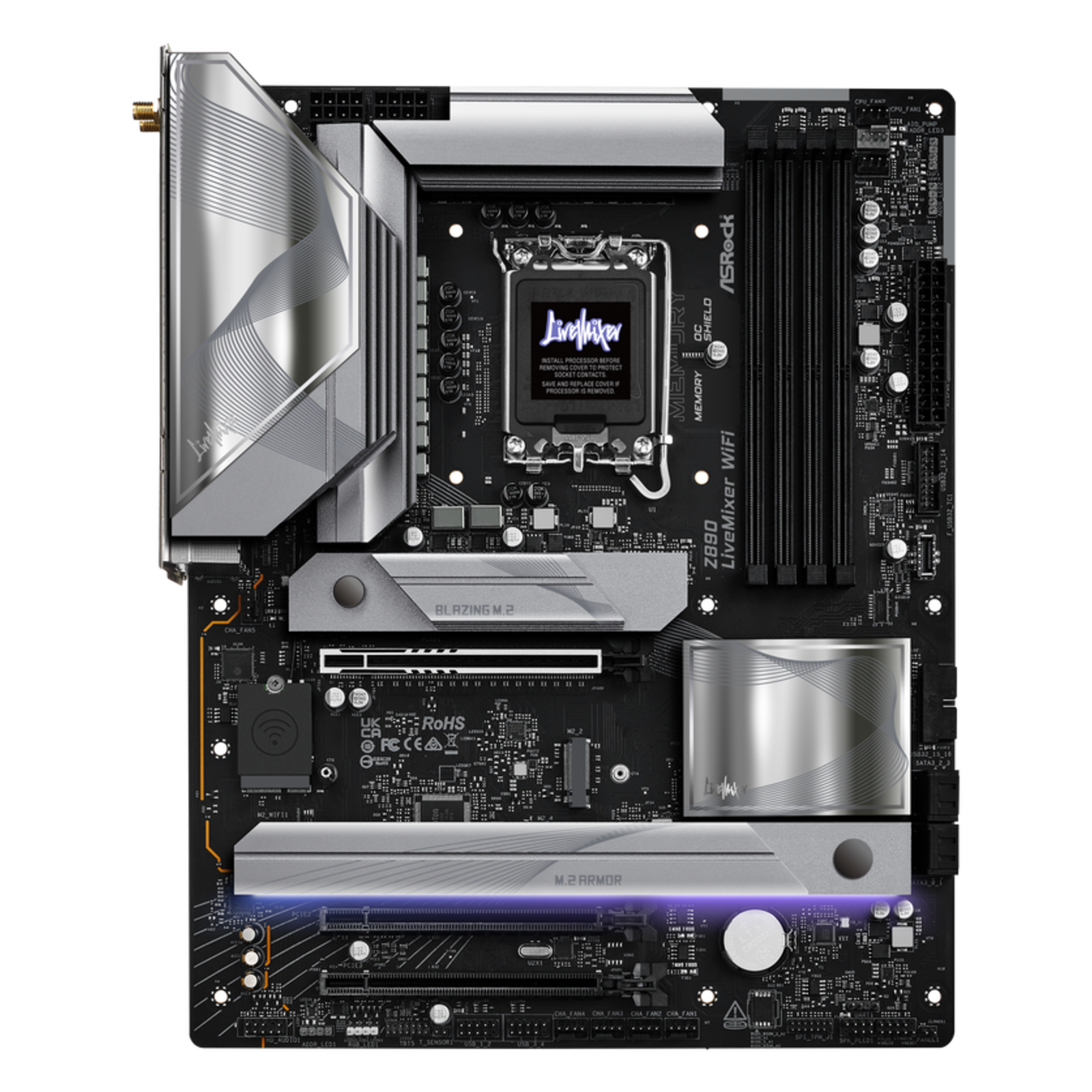 ASRock Z890 Livemixer WIFI Motherboard ATX LGA-1851 Intel Z890