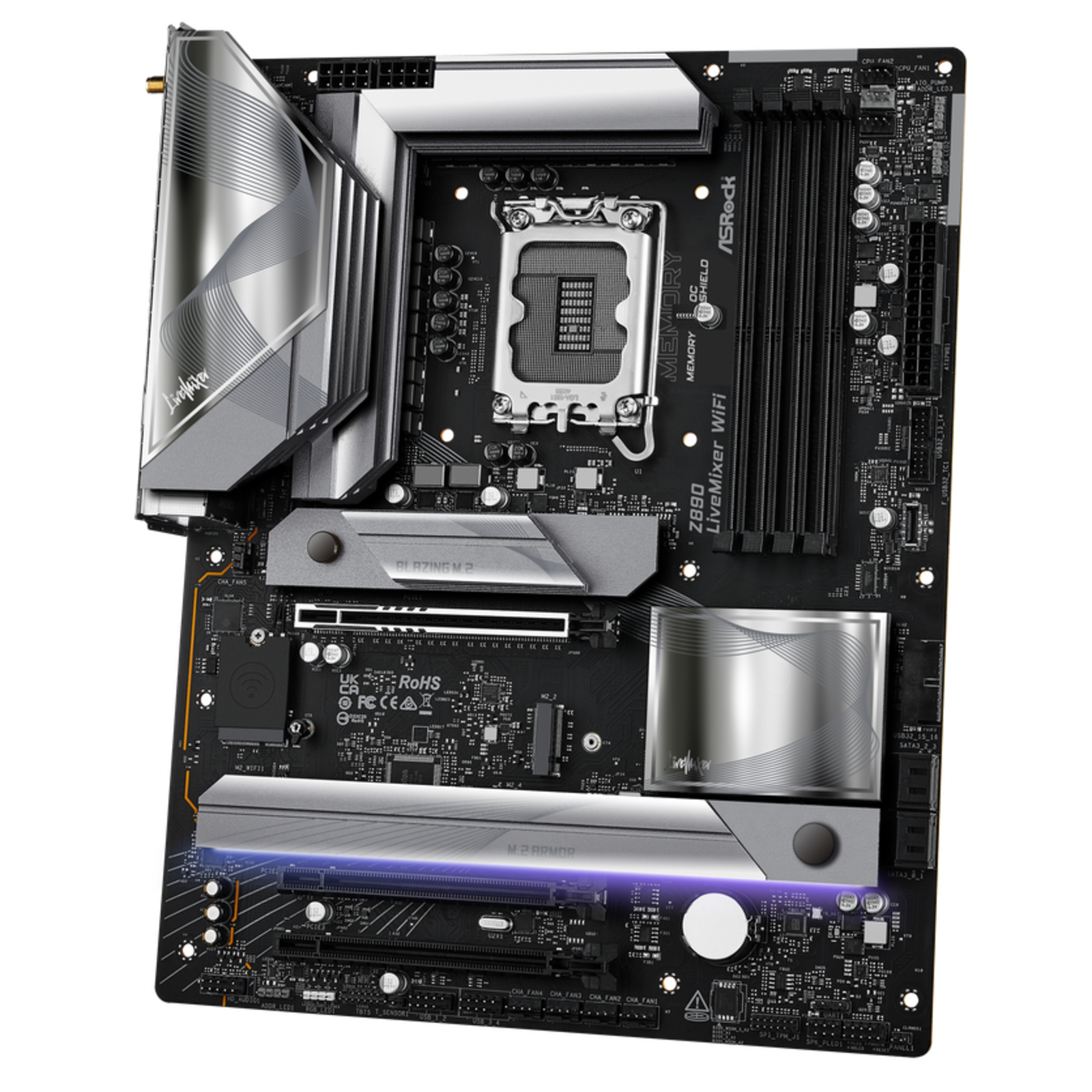 ASRock Z890 Livemixer WIFI Motherboard ATX LGA-1851 Intel Z890