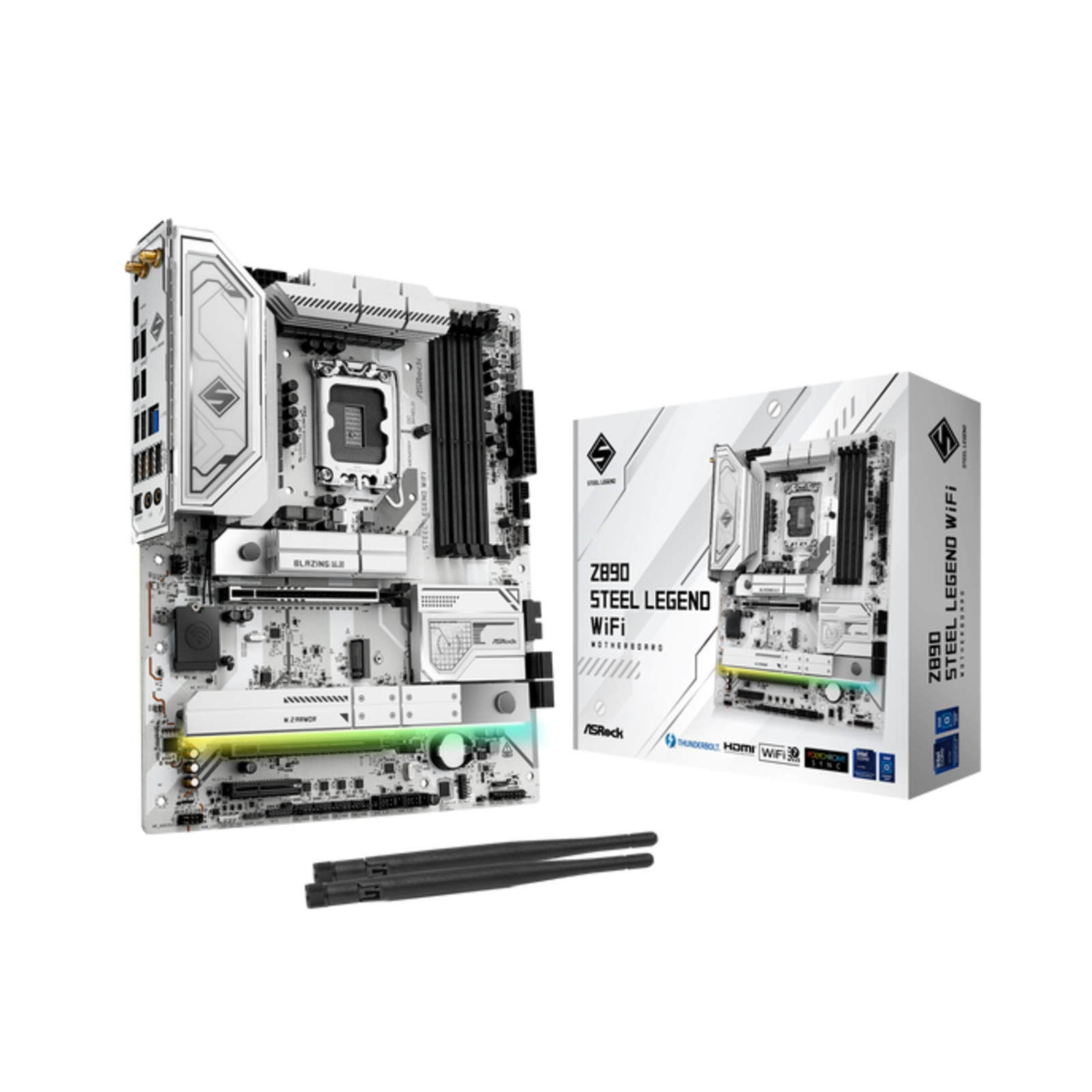 ASRock Z890 Steel Legend WIFI Motherboard ATX LGA-1851 Intel Z890