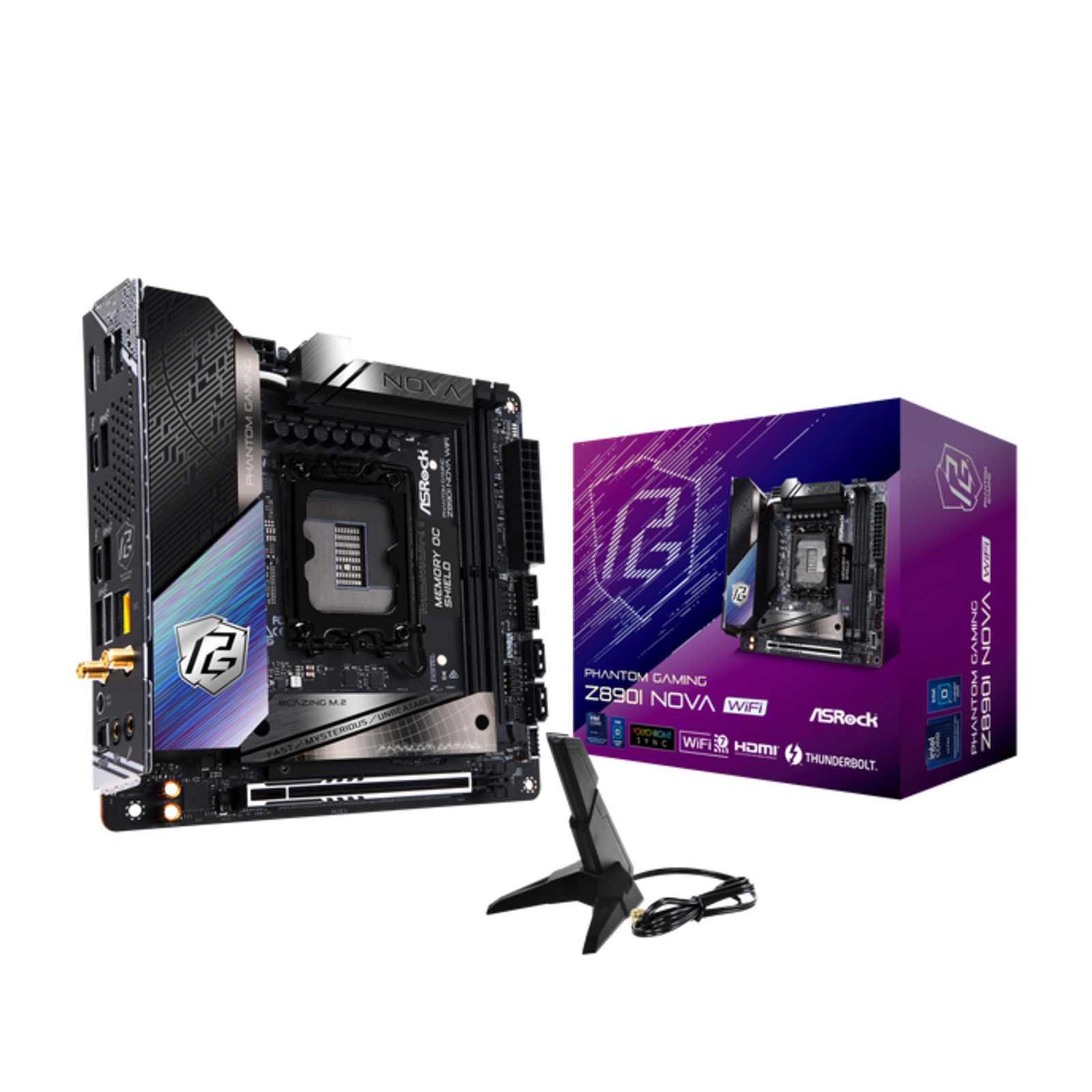 ASRock Phantom Gaming Z890I NOVA WIFI Motherboard Mini-ATX LGA1851 Socket Z890