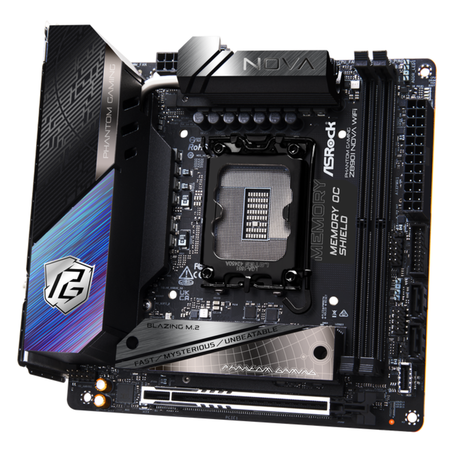 ASRock Phantom Gaming Z890I NOVA WIFI Motherboard Mini-ATX LGA1851 Socket Z890