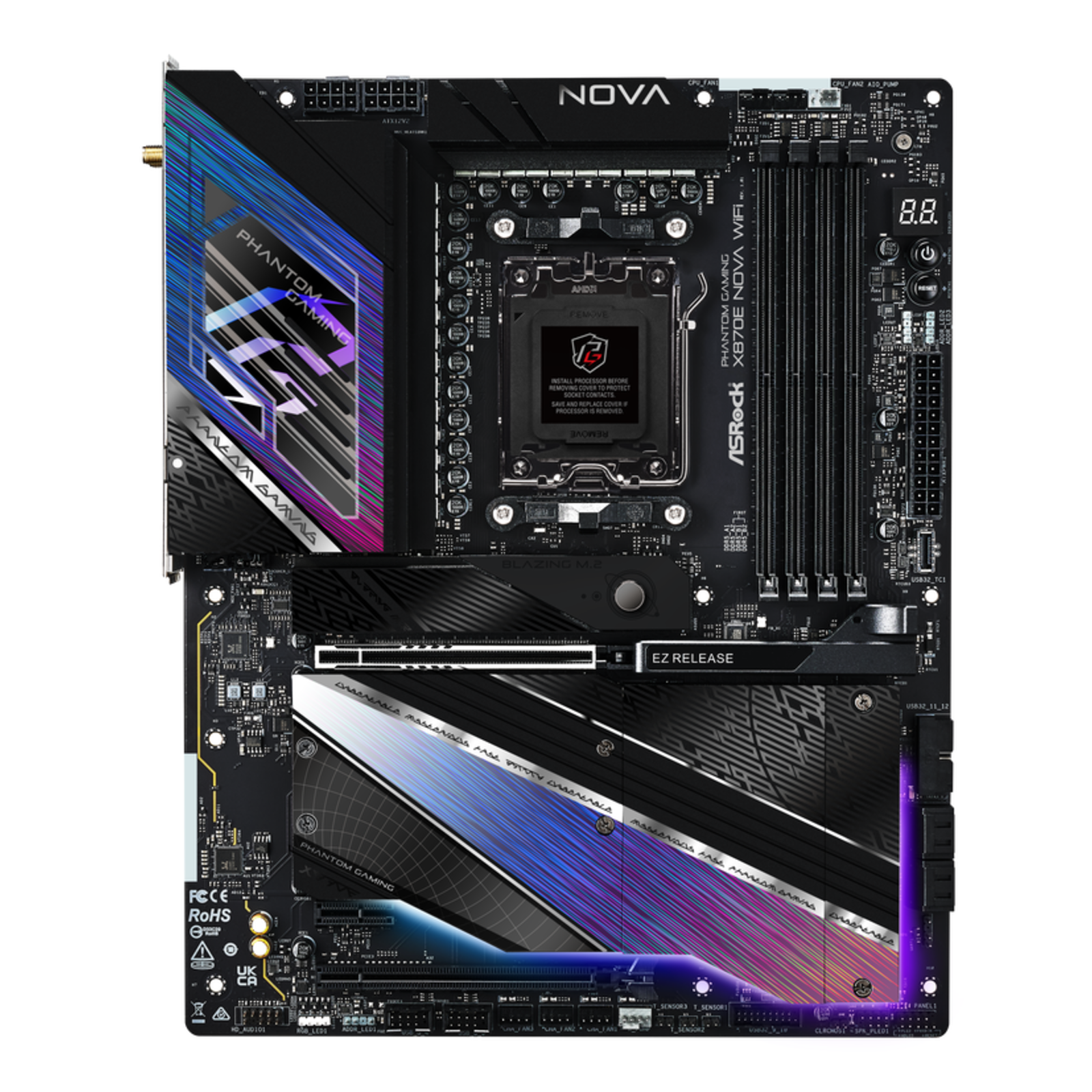 ASRock Phantom Gaming X870E NOVA WiFi ATX Socket AM5 AMD X870E