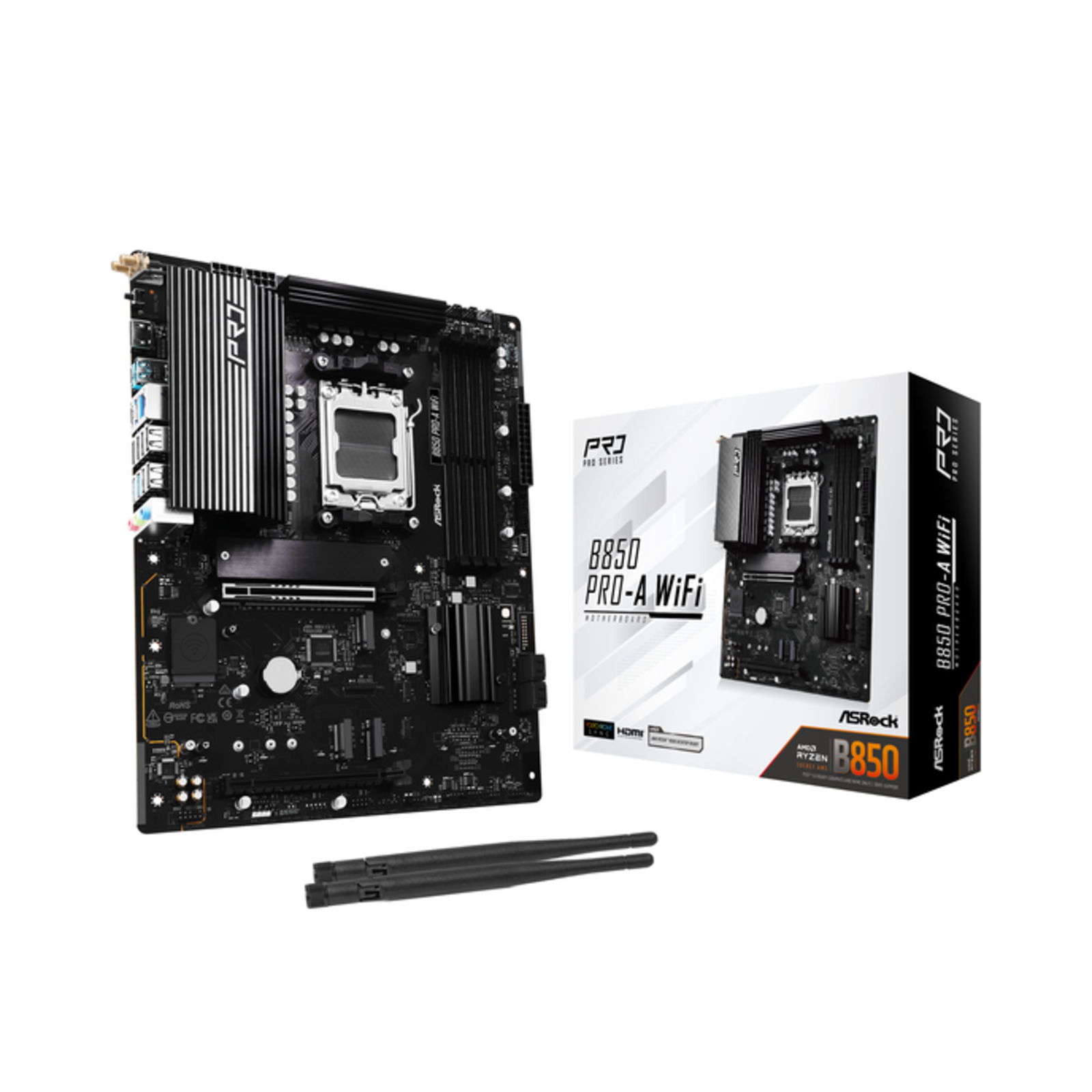 ASRock B850 Pro-A WiFi DDR5 AM5 Retail AMD Socket AM5 (Ryzen Zen4)