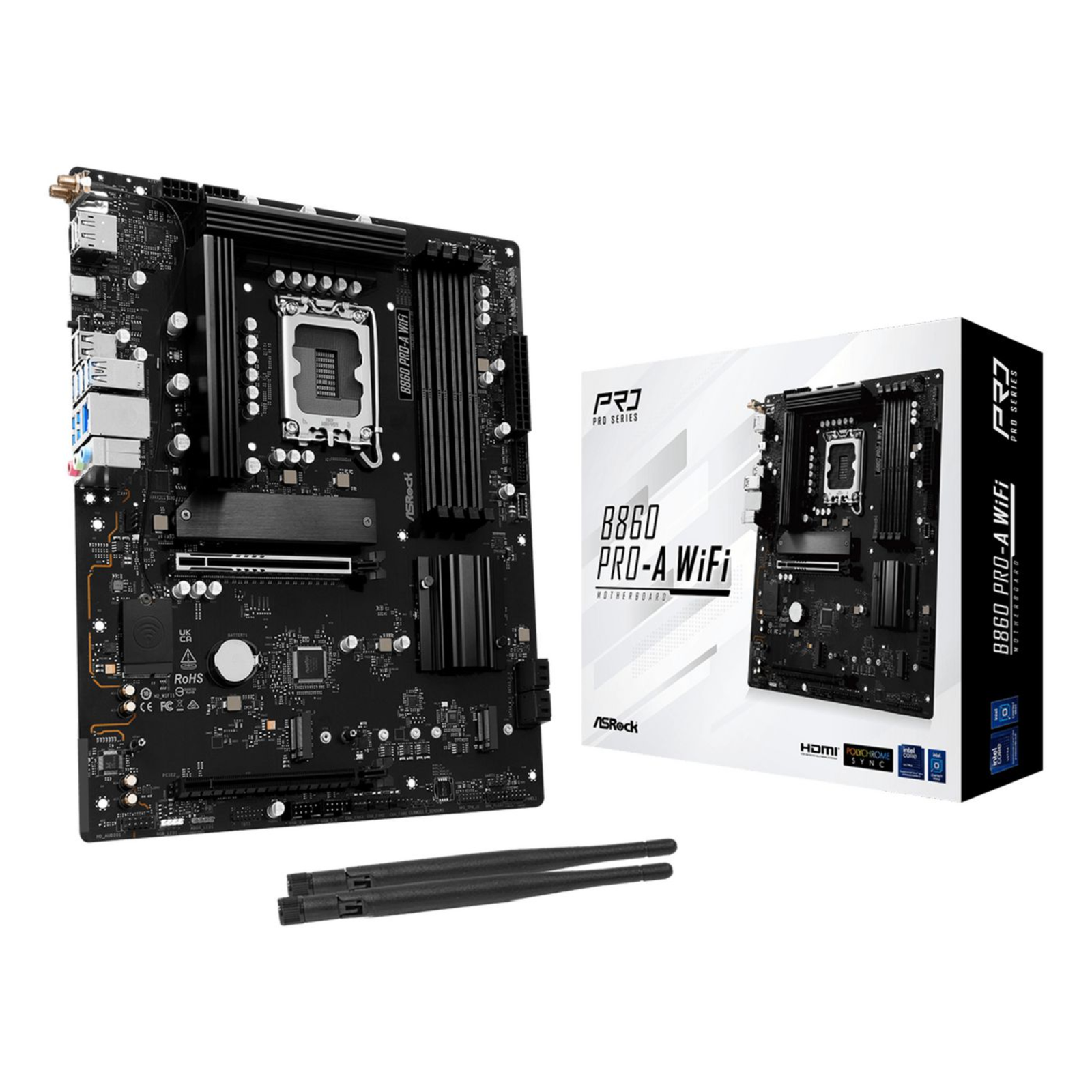 ASRock B860 Pro-A WiFi DDR5 Intel S1851 Retail (90-MXBRL-A0UAYZ)