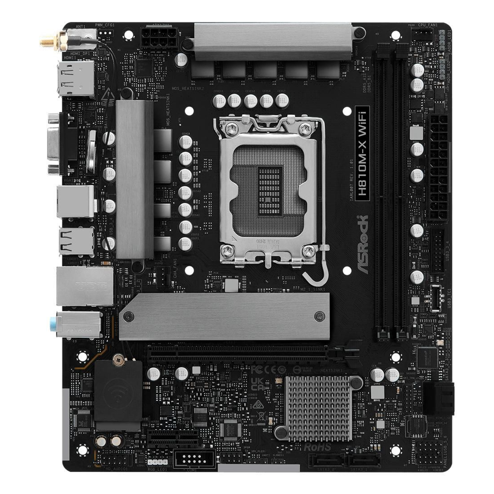 ASRock H810M-X WiFi Micro-ATX LGA1851