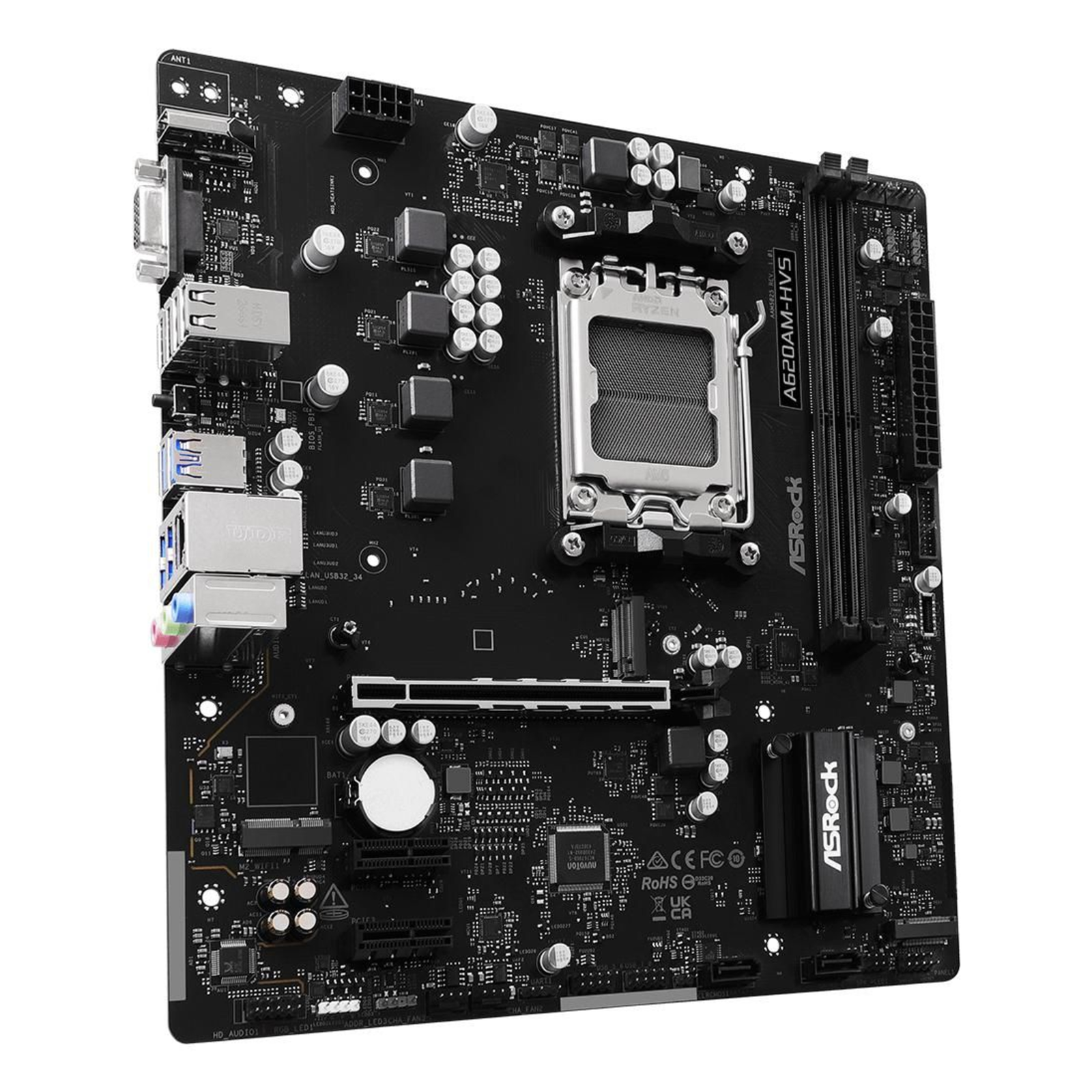 ASRock A620AM-HVS AM5 MATX HDMI DDR5 AMD Socket AM5 (Ryzen Zen4) ATX