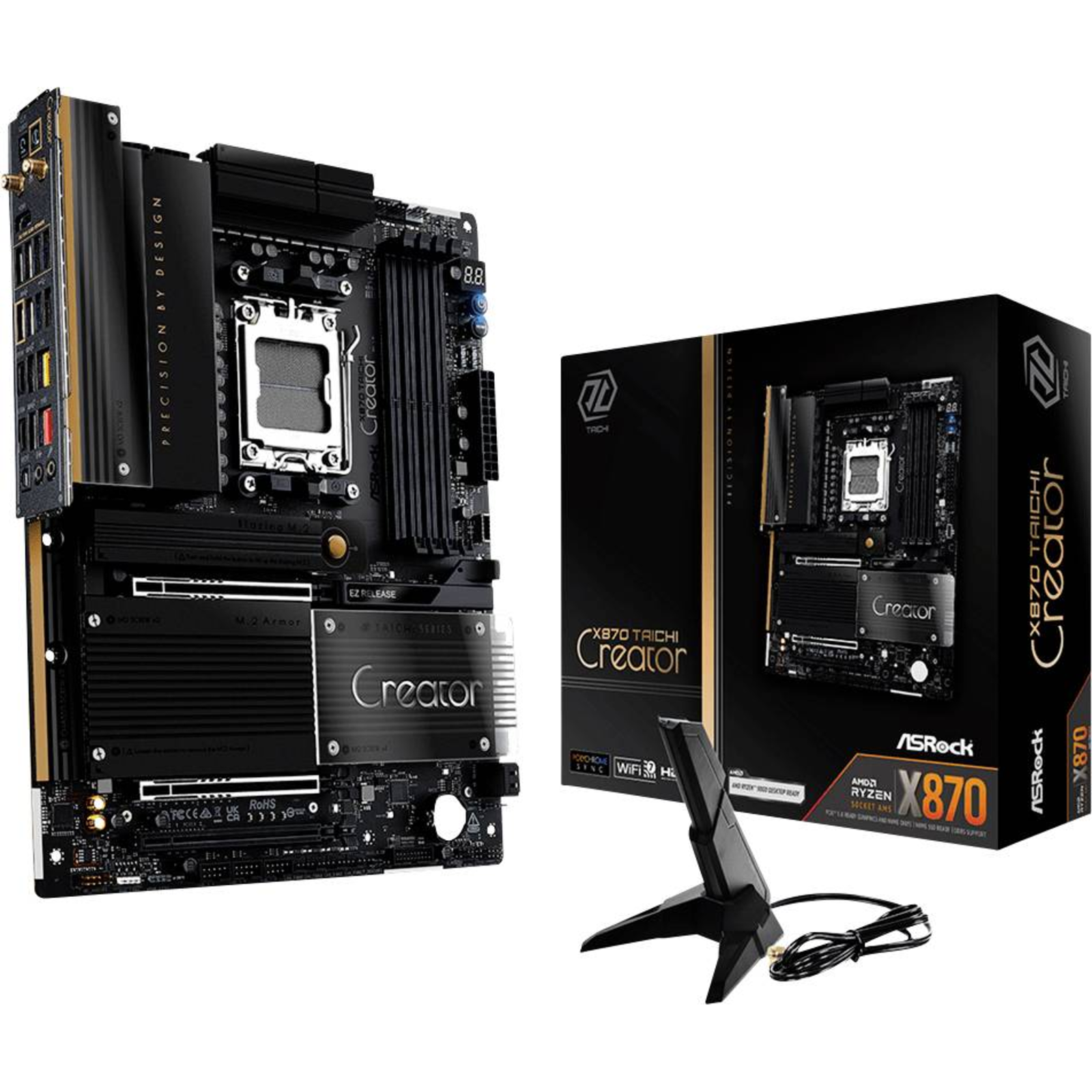 ASRock 90-MXBTE0-A0UAYZ ATX Motherboard AM5 DDR5