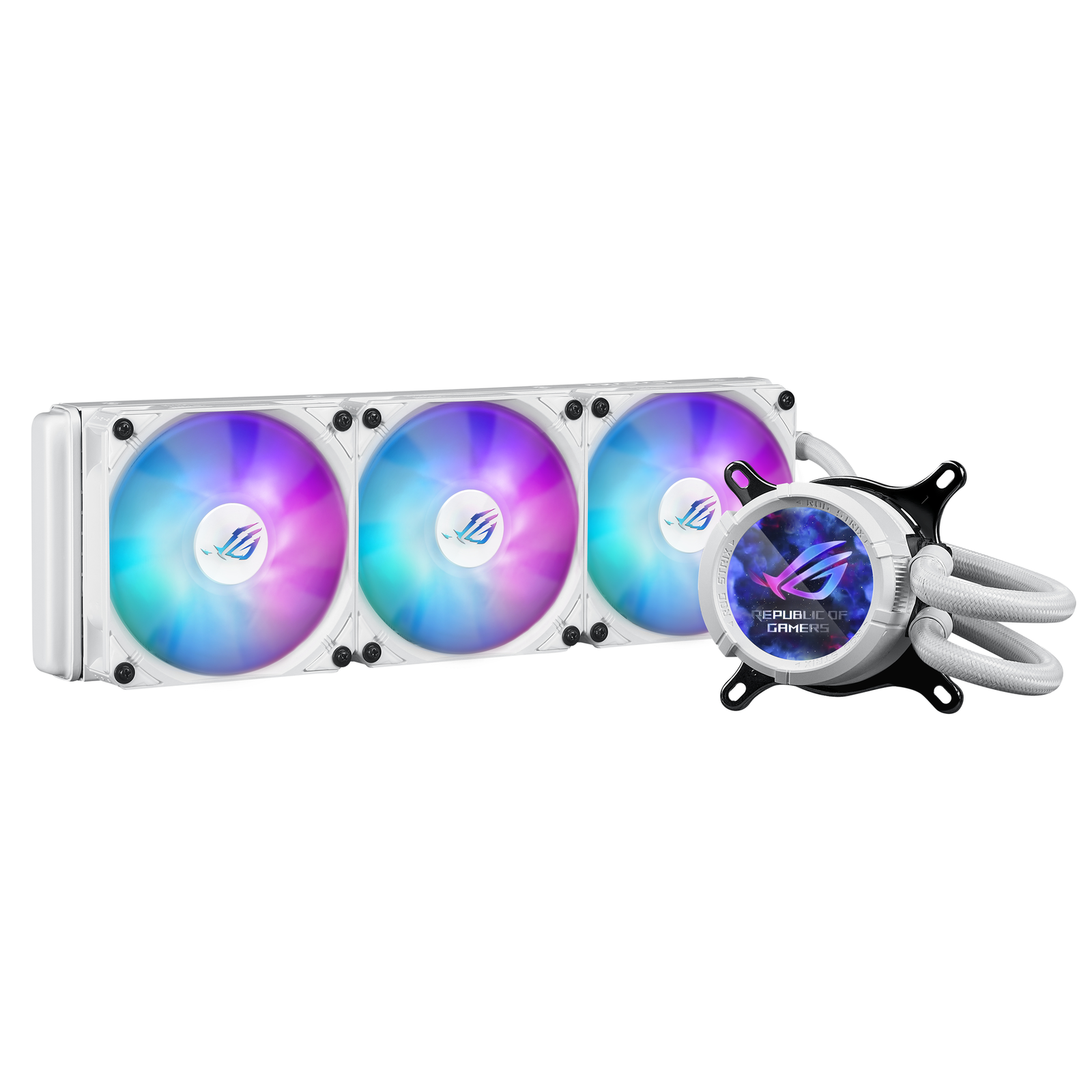 ASUS ROG STRIX LC III 360 ARGB LCD White Edition Processor Liquid Cooling System AM4 LGA1200 LGA1700