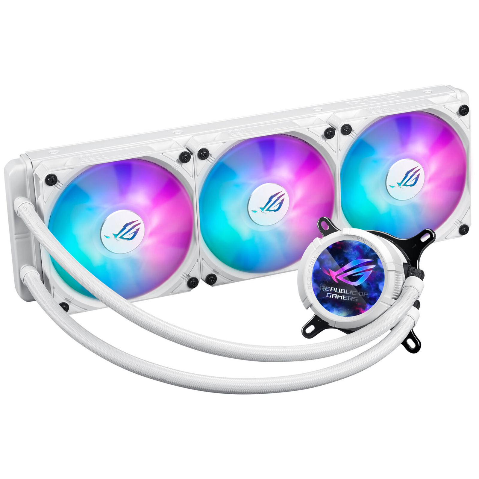 ASUS ROG STRIX LC III 360 ARGB LCD White Edition Processor Liquid Cooling System AM4 LGA1200 LGA1700