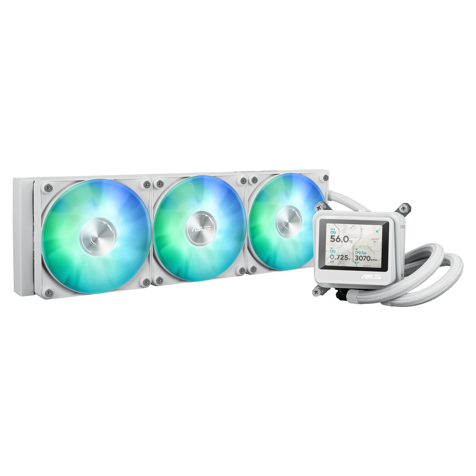 ASUS MAX Gaming LC 360 ARGB LCD White AiO Water Cooling