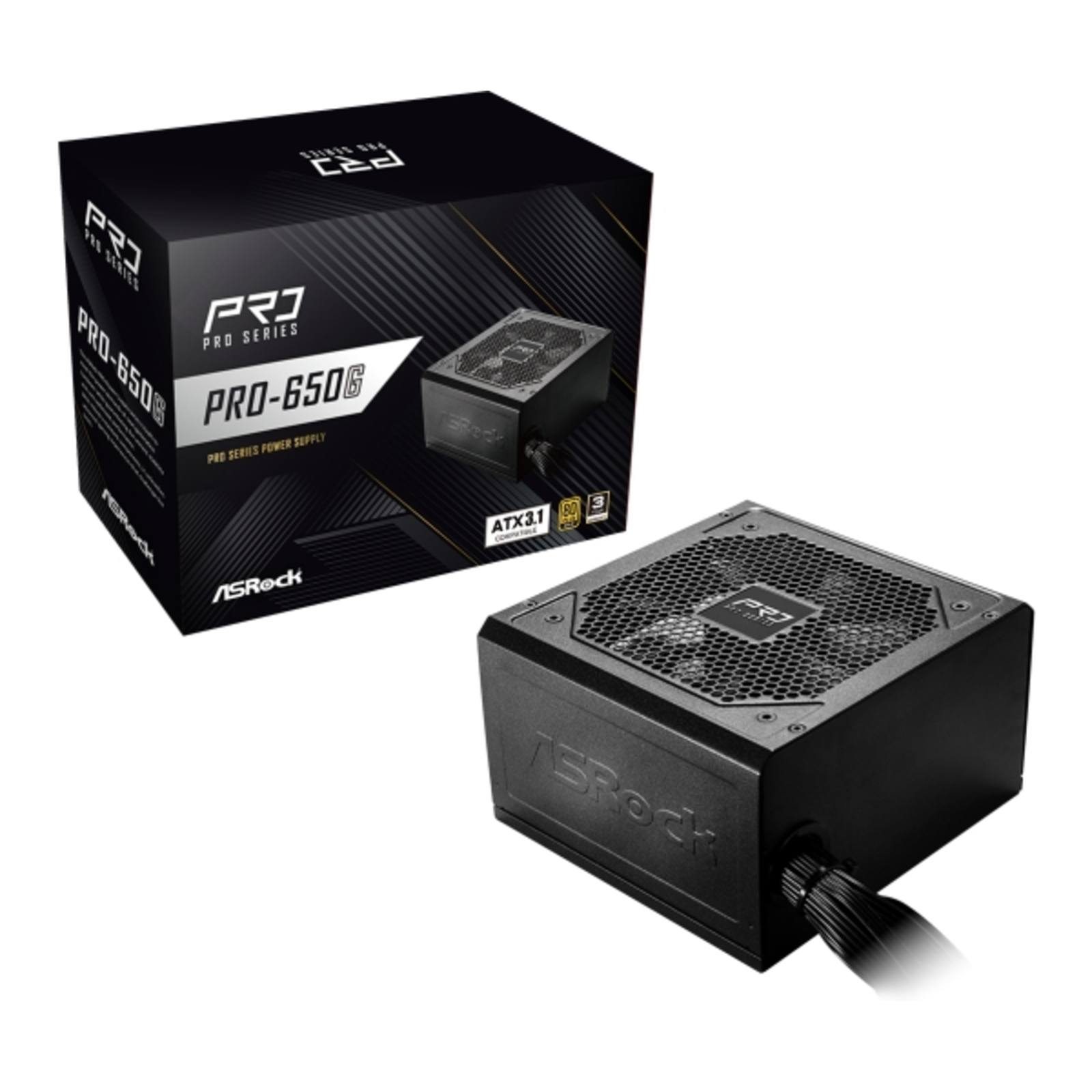 ASRock Pro Series PRO-650G PC Power Supply