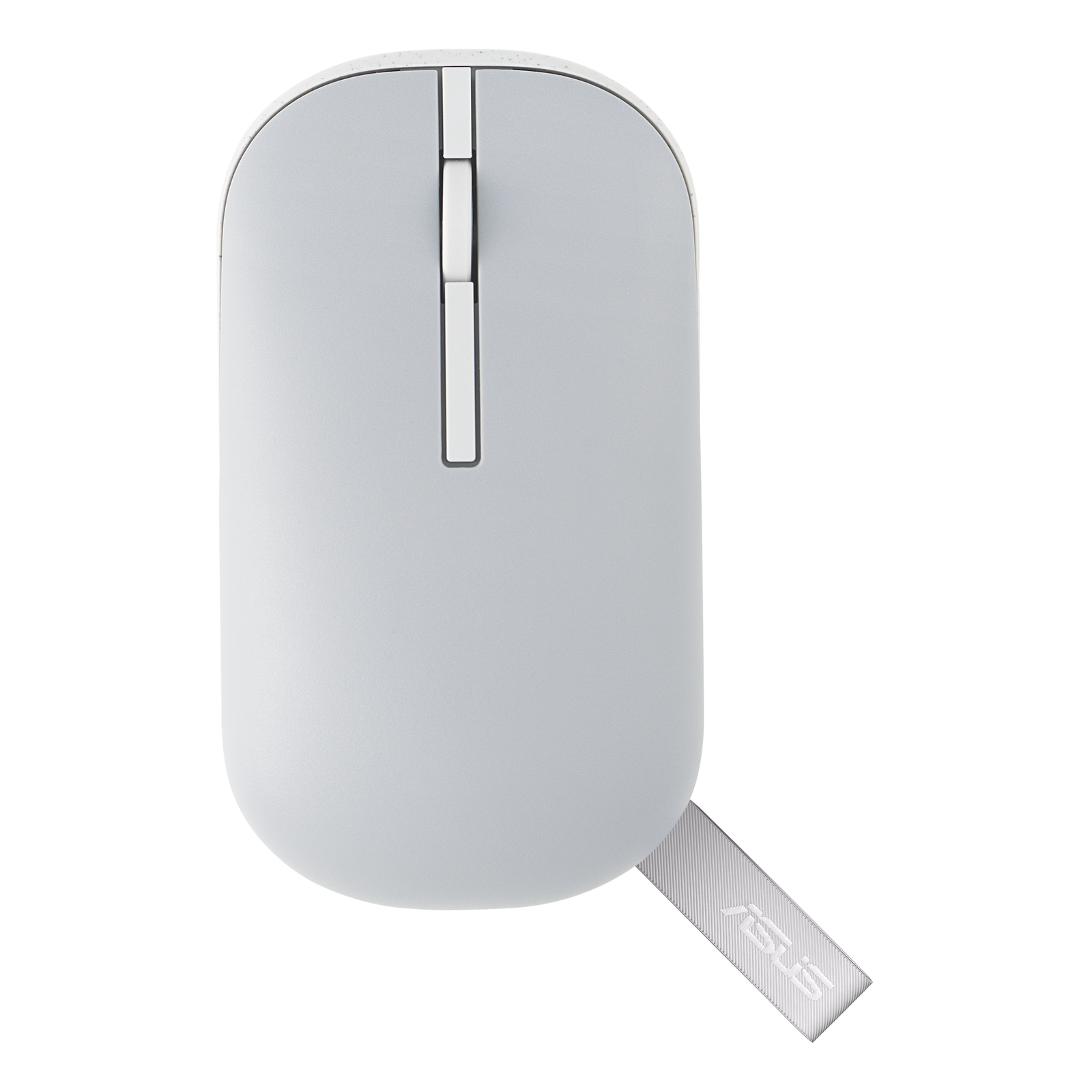 ASUS MOUSE Marshmallow MD100 Grey Optical Wireless MouseBT+2.4GHZ