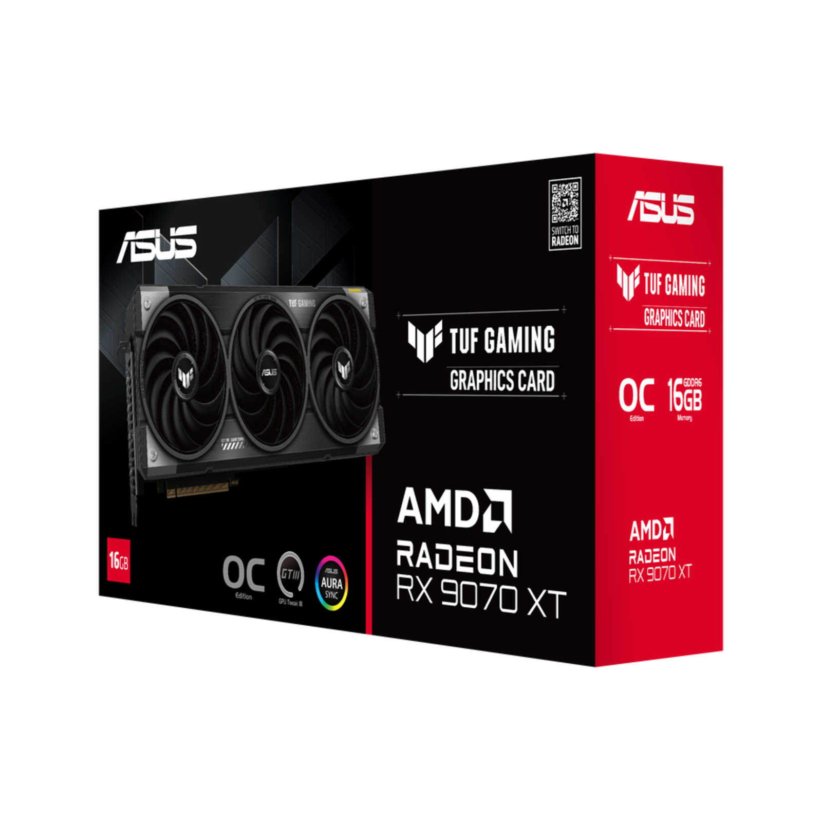 Asus TUF Radeon RX 9070 XT 16GB Graphics Card 16GB GDDR6 HDMI 3x DP