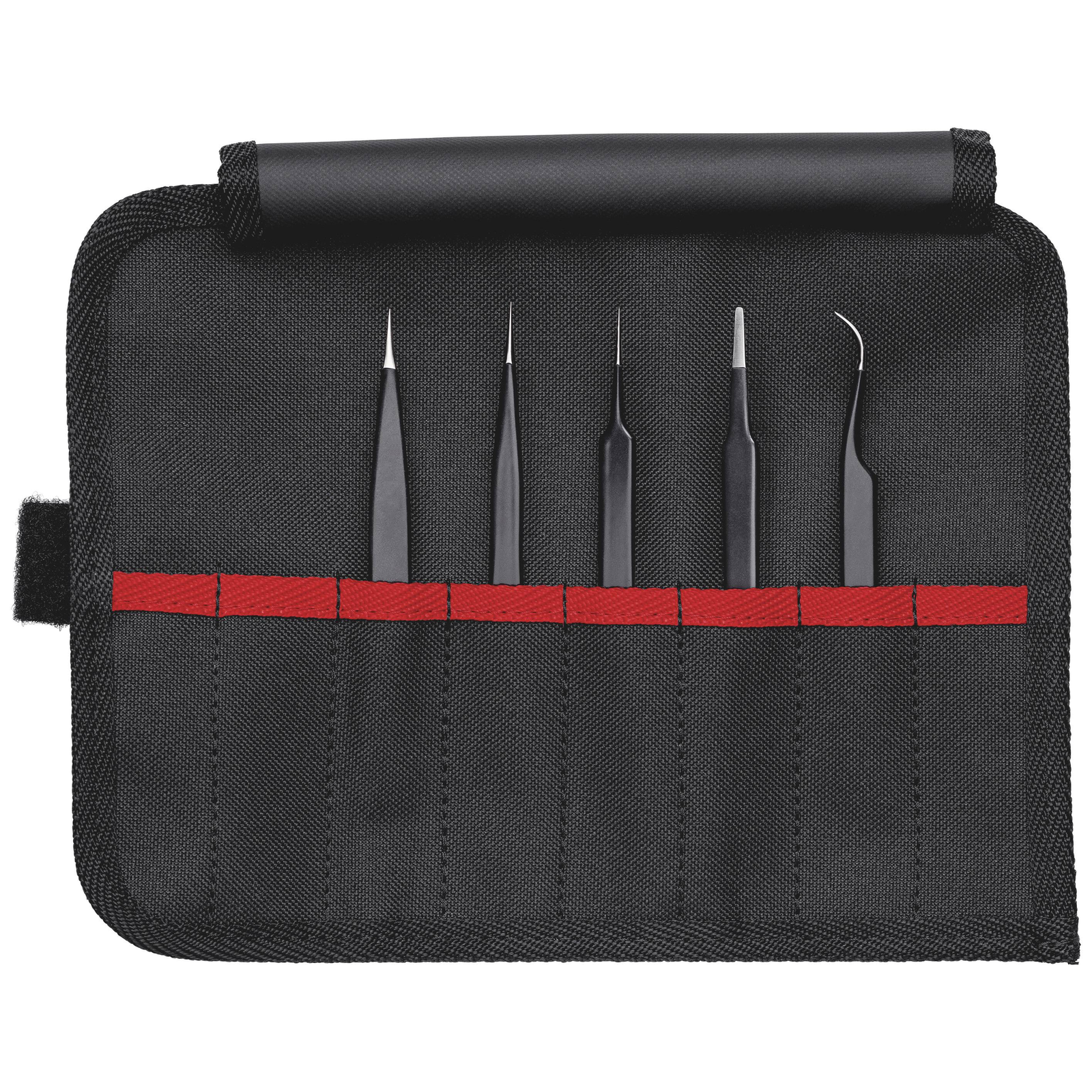 KNIPEX 92 00 01 ESD Stainless Steel Black Flat Pointed Curved Straight 182 G 5 Pieces