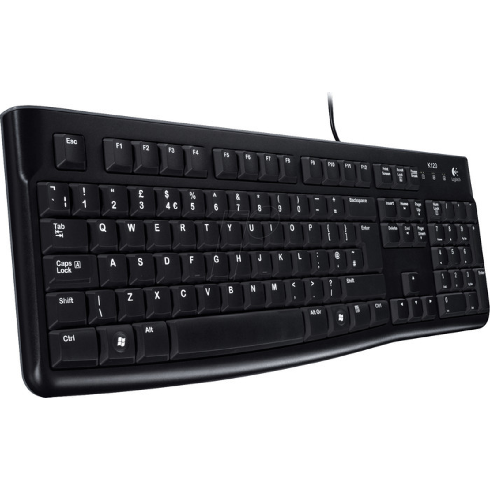 Logitech Keyboard K120 for Business Wired USB QWERTZ Black