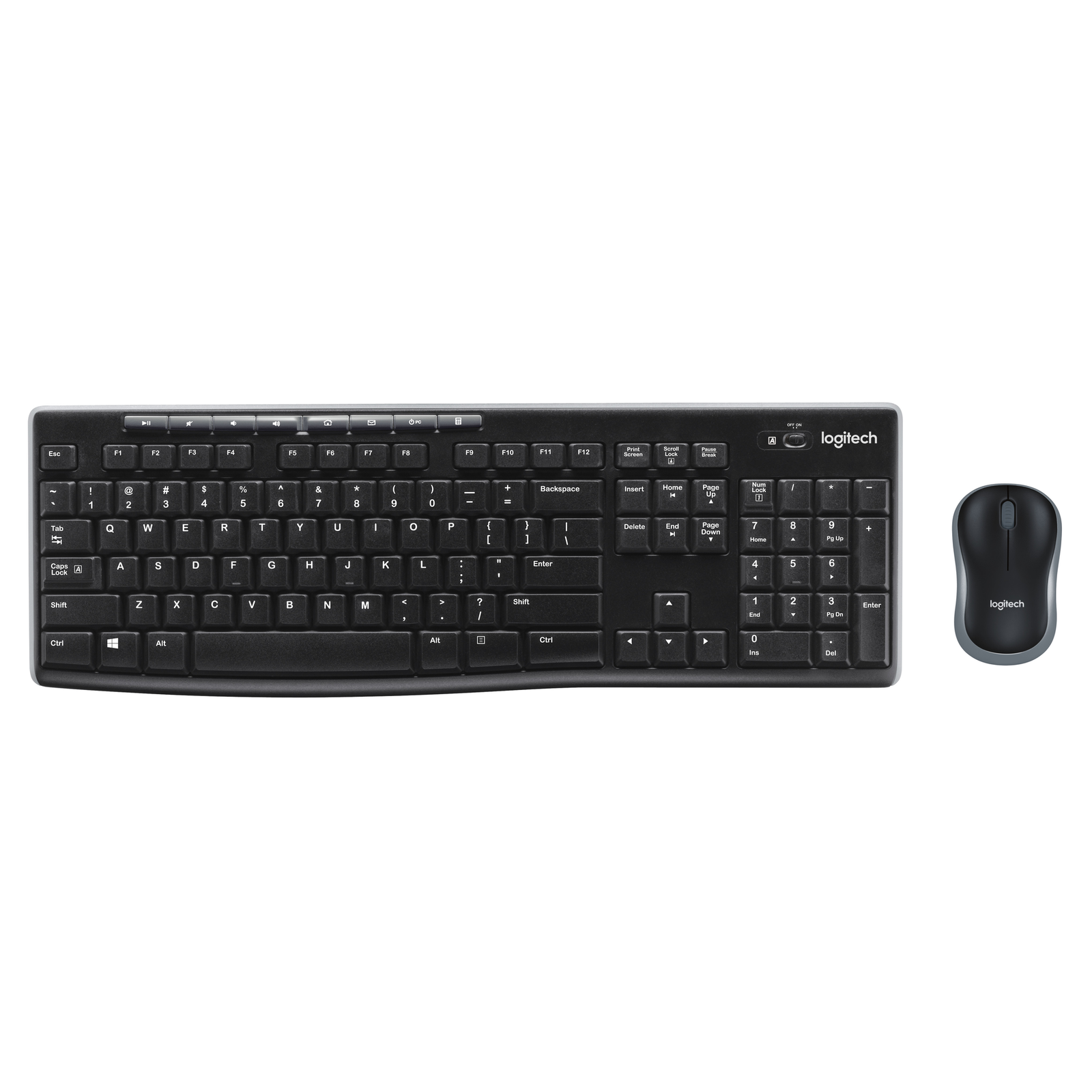 Logitech Wireless Desktop MK270 USB Black