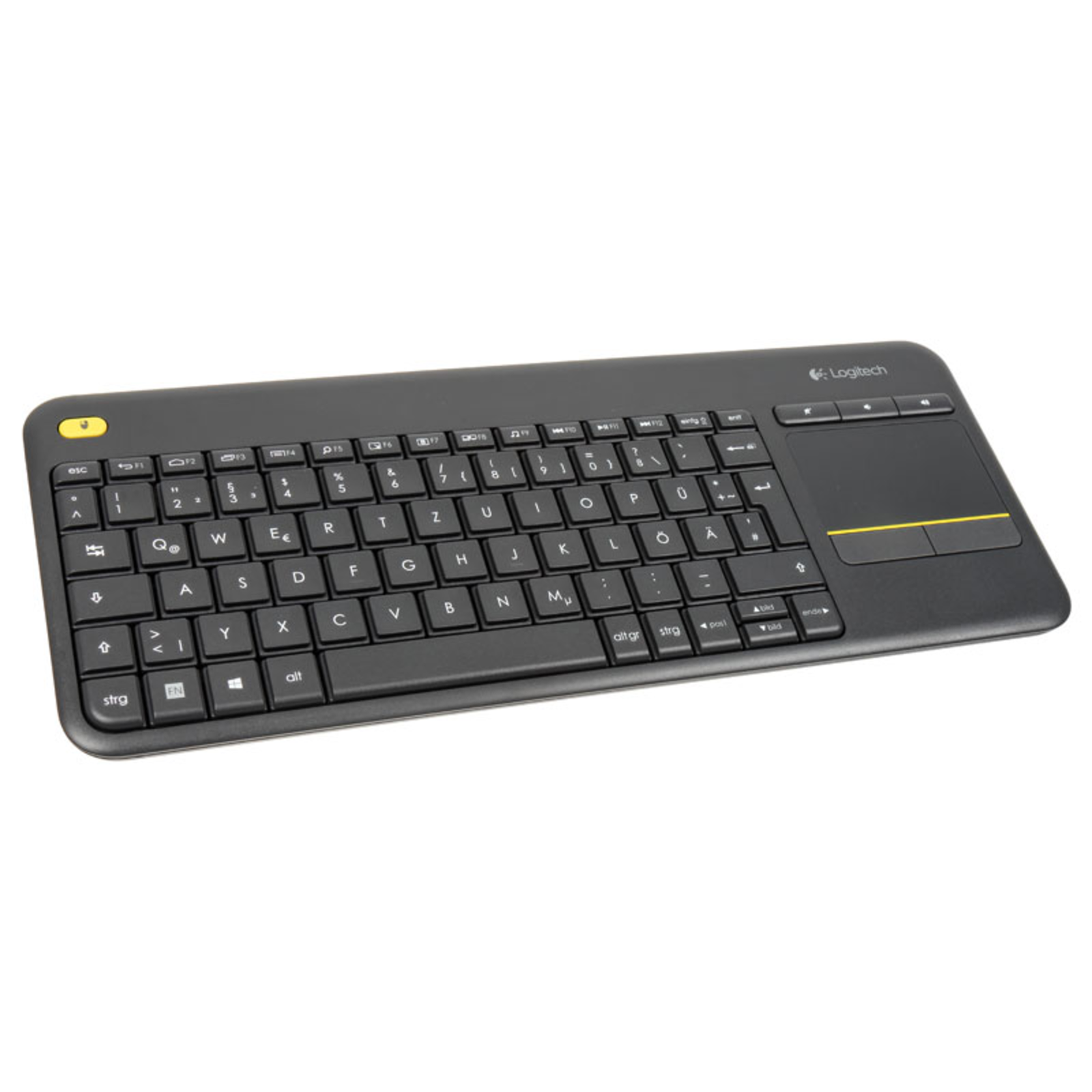 Logitech K400 Plus Wireless Touch Black QWERTZ DE