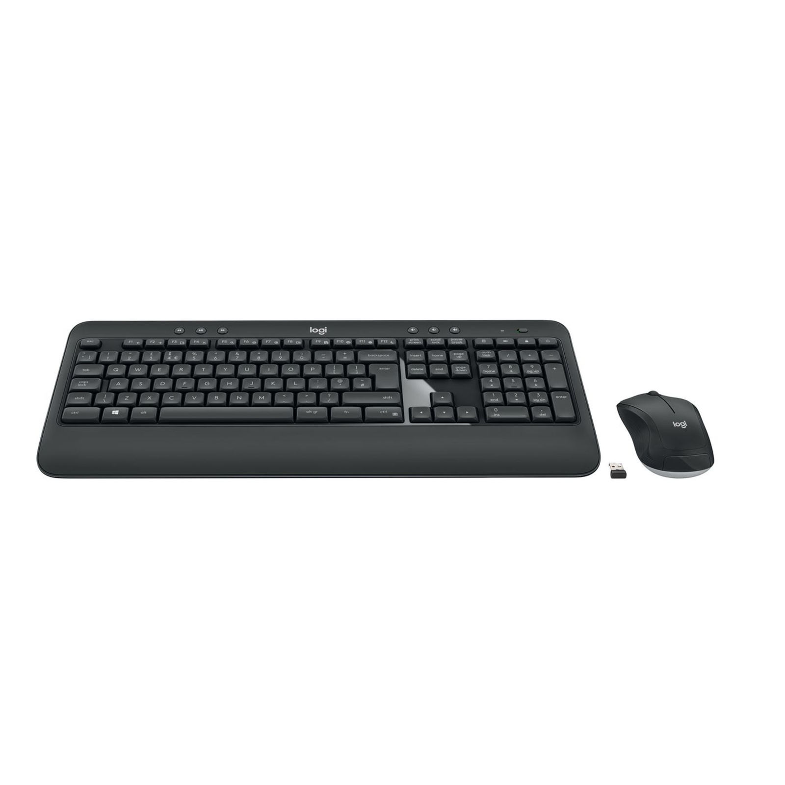 Logitech Advanced MK540 Wireless RF Wireless Membrane Key Switch QWERTZ Black White