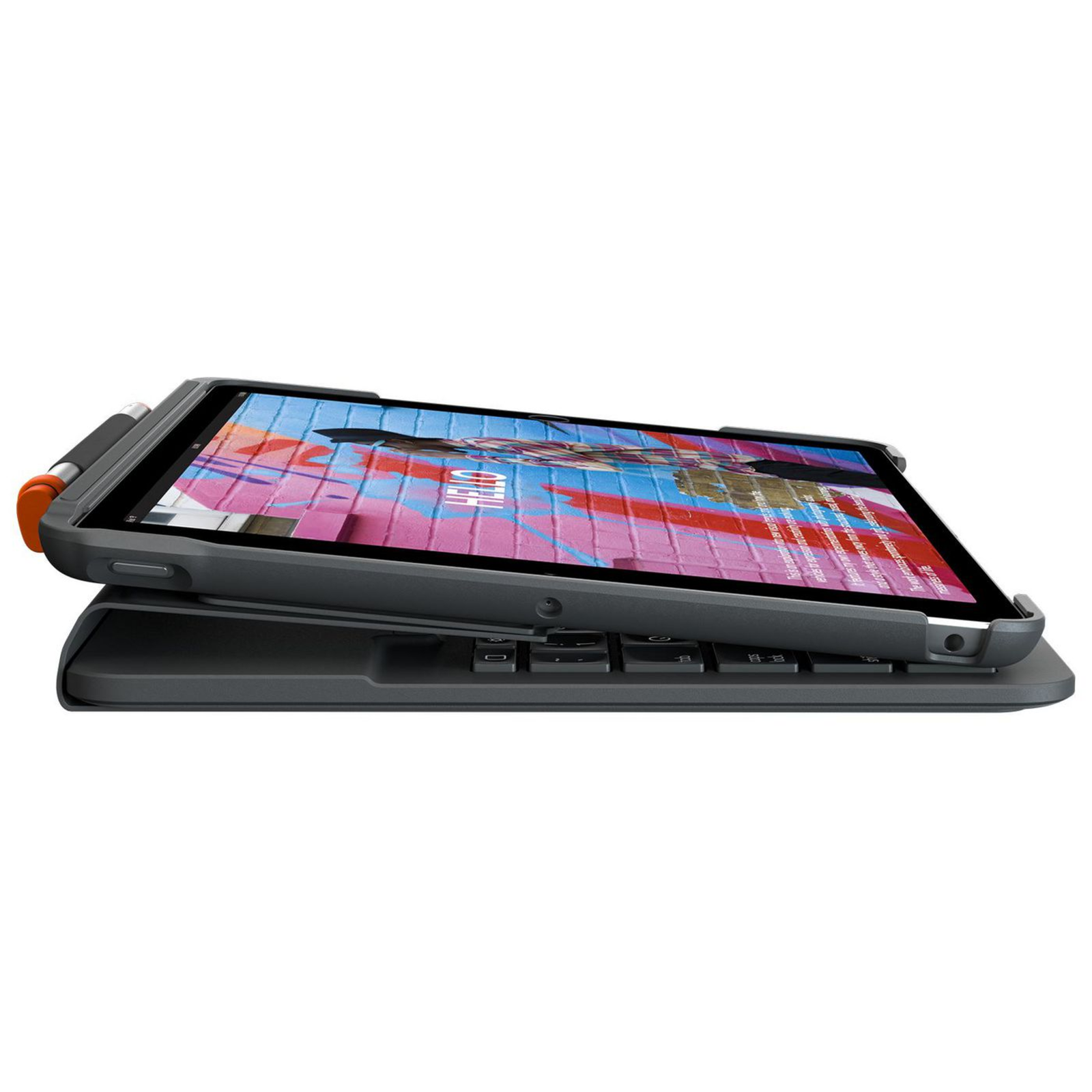 Logitech Slim Folio QWERTZ Switzerland 1.7cm 1.5mm Apple IPad 7th Gen