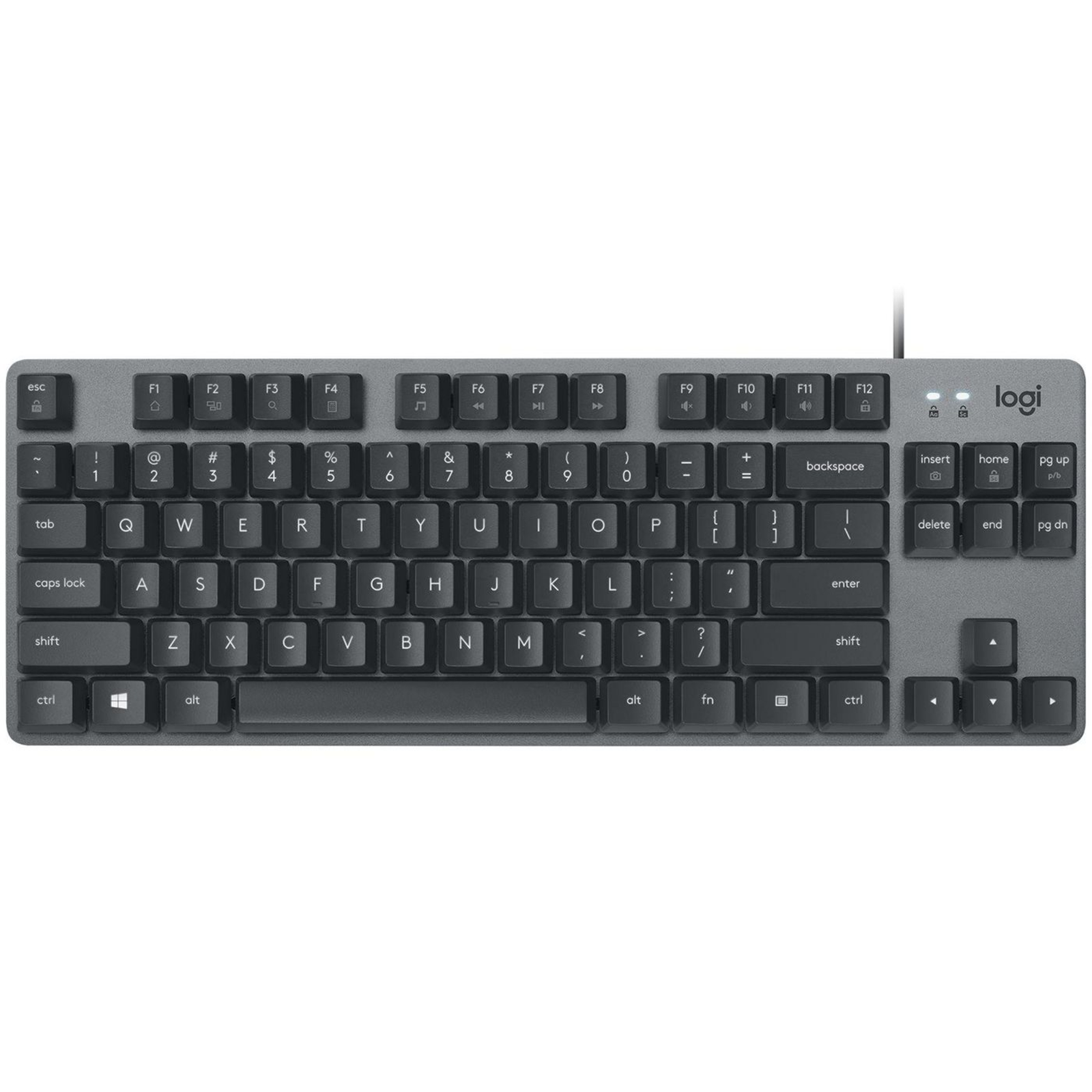 Logitech K835 TKL Grey Black DE Layout GX Red