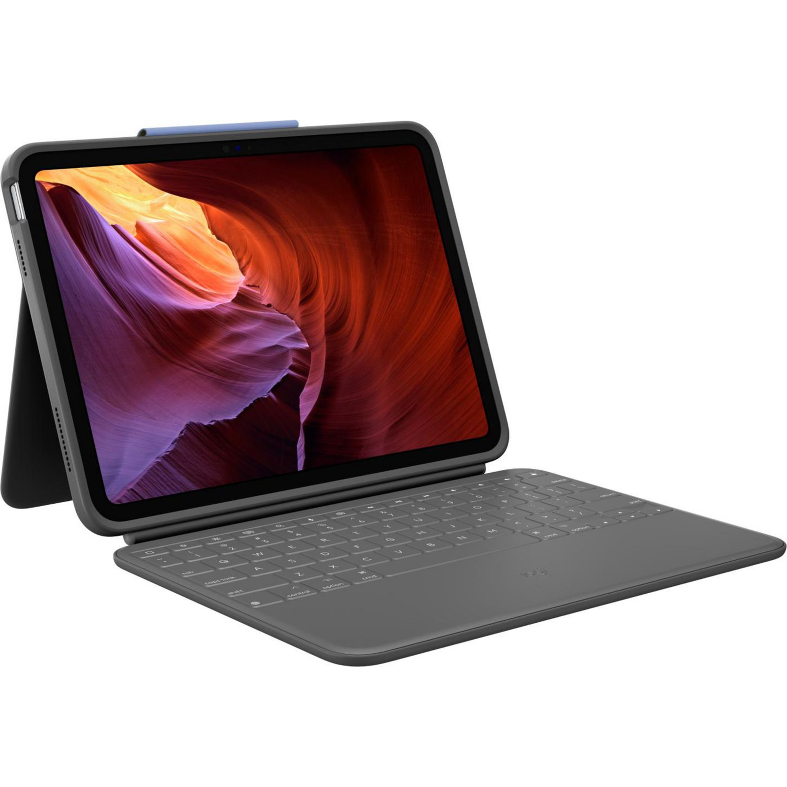 Logitech Rugged Folio Keyboard And Folio Cover IPad 10th Generation Graphite QWERTZ
