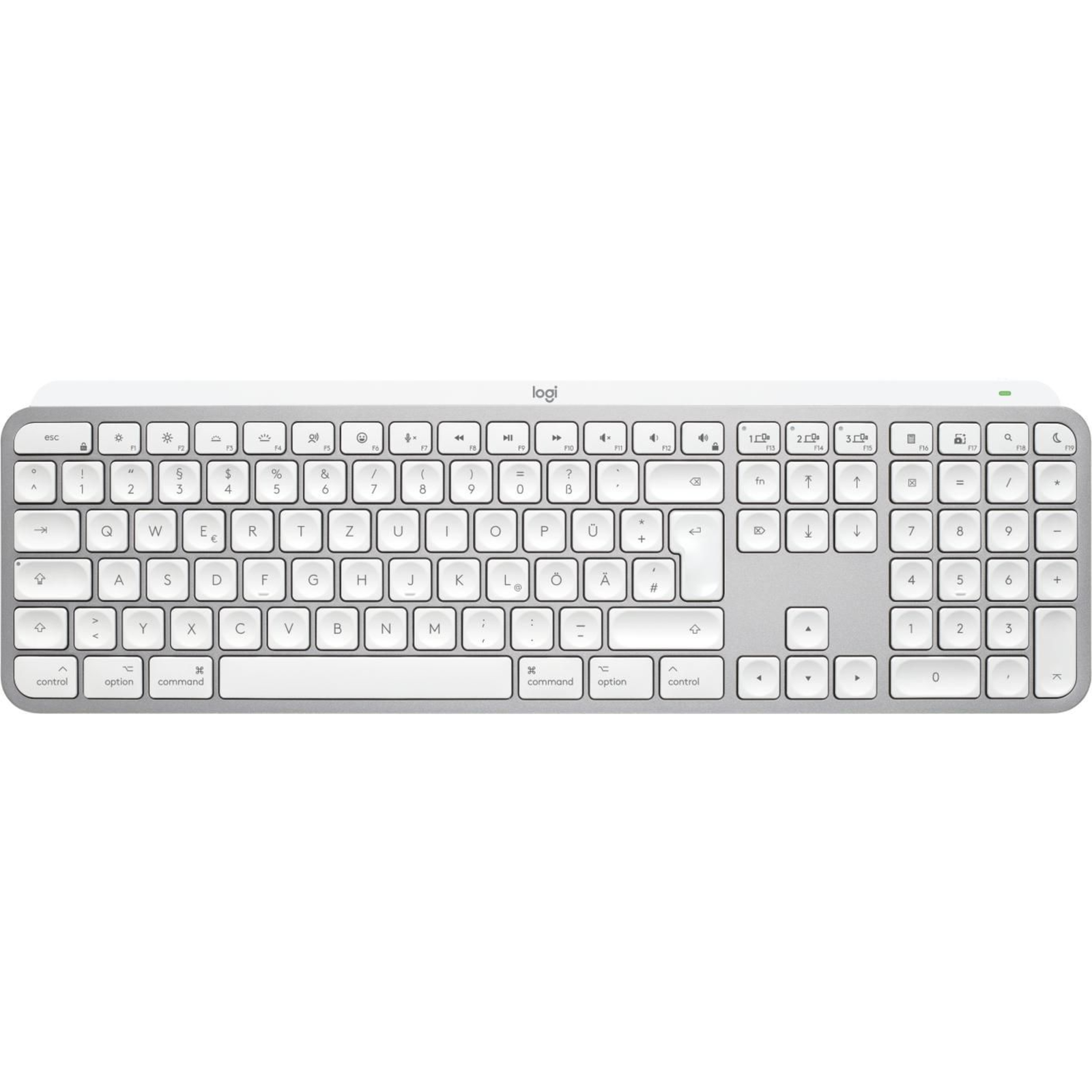 LOGITECH MX KEYS MAC KEYBOARD QWERTY DE920-011624 Wireless White