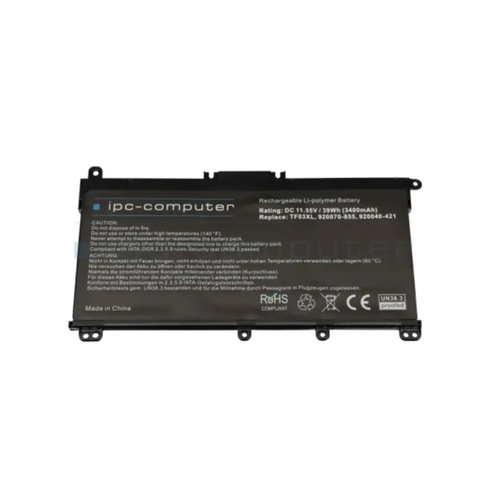 HPI Laptop-Batterie Lithium-Ionen 3 Zellen