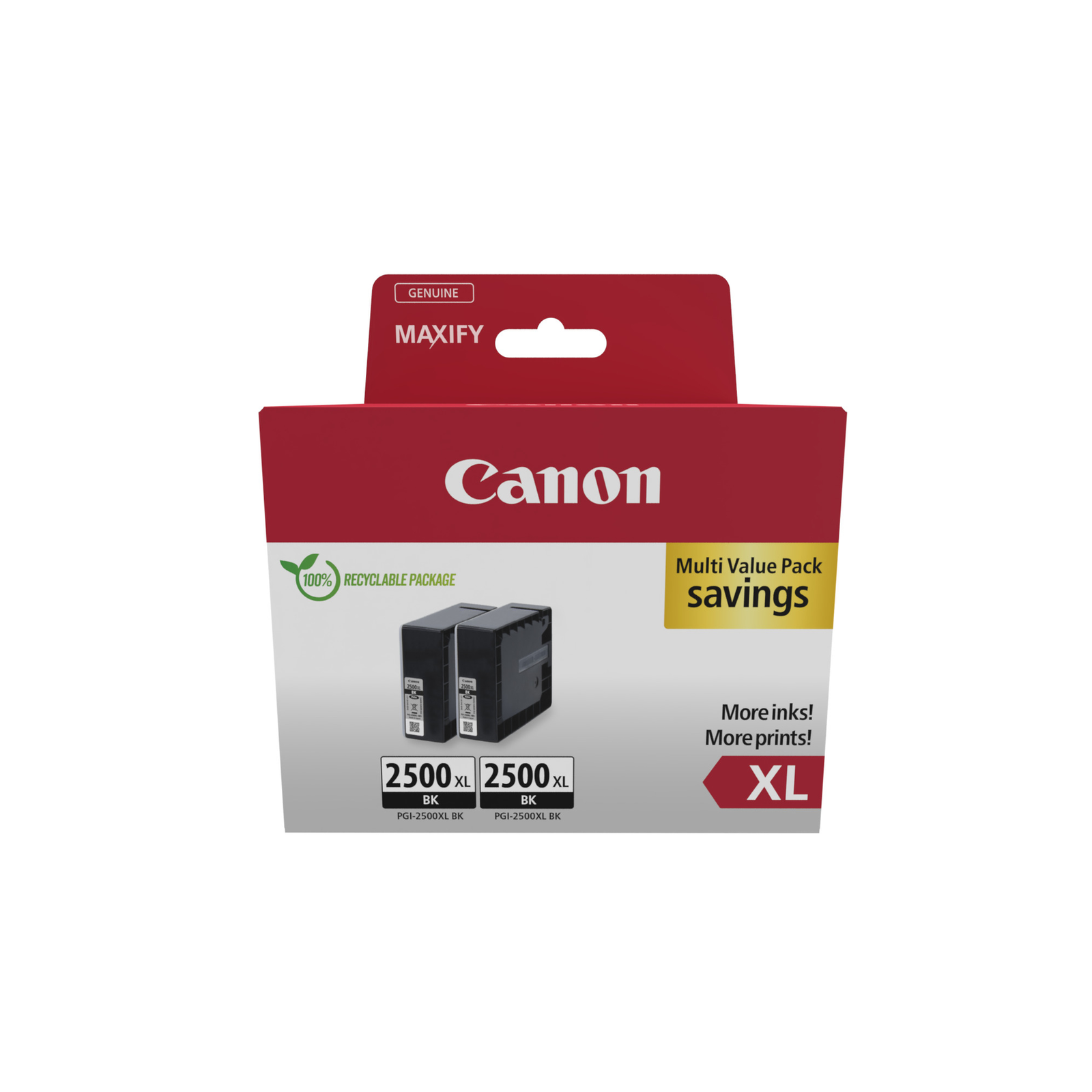 Canon Ink Double Pack Black PGI-2500XL