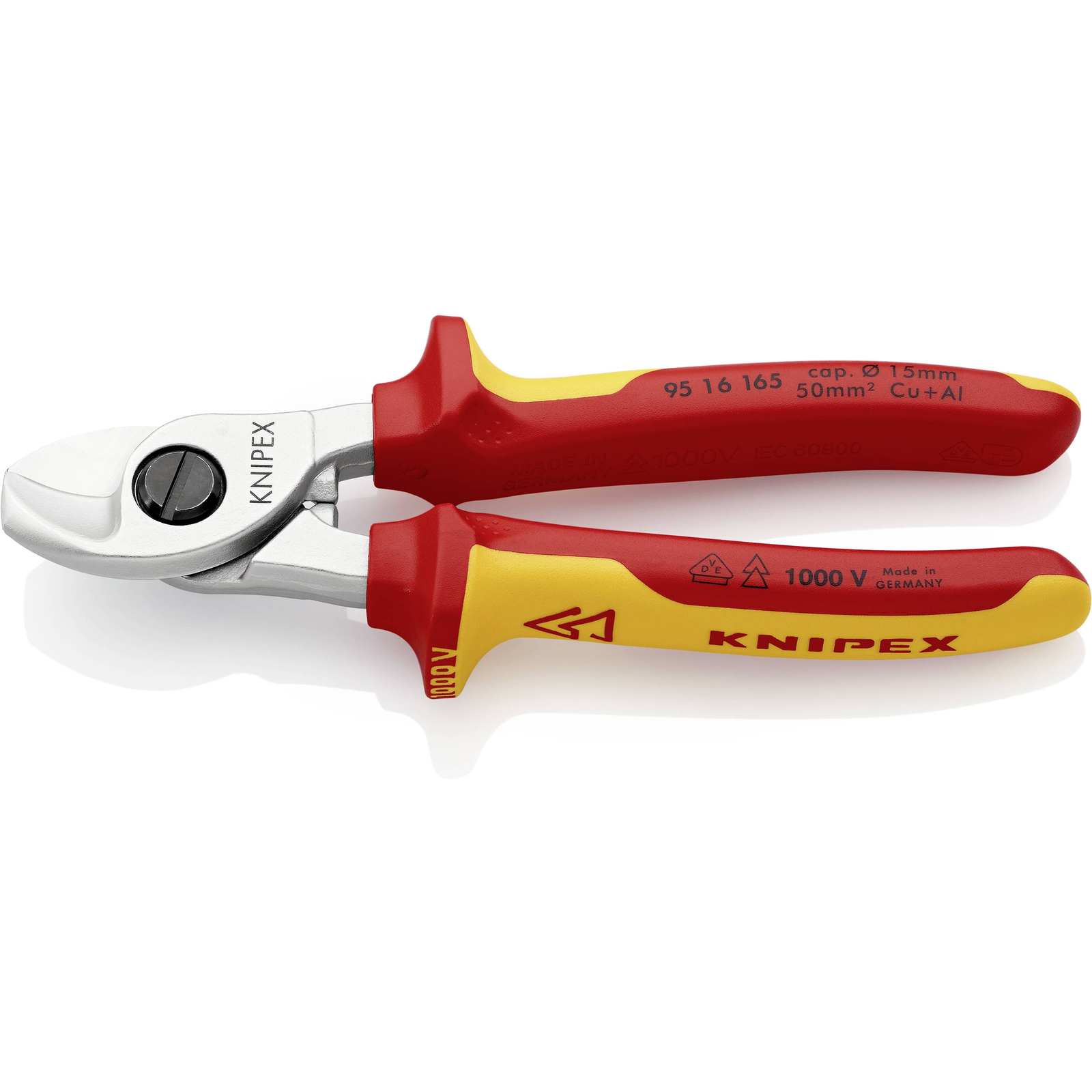KNIPEX 95 16 165 Insulated Cable Cutters 165 Mm