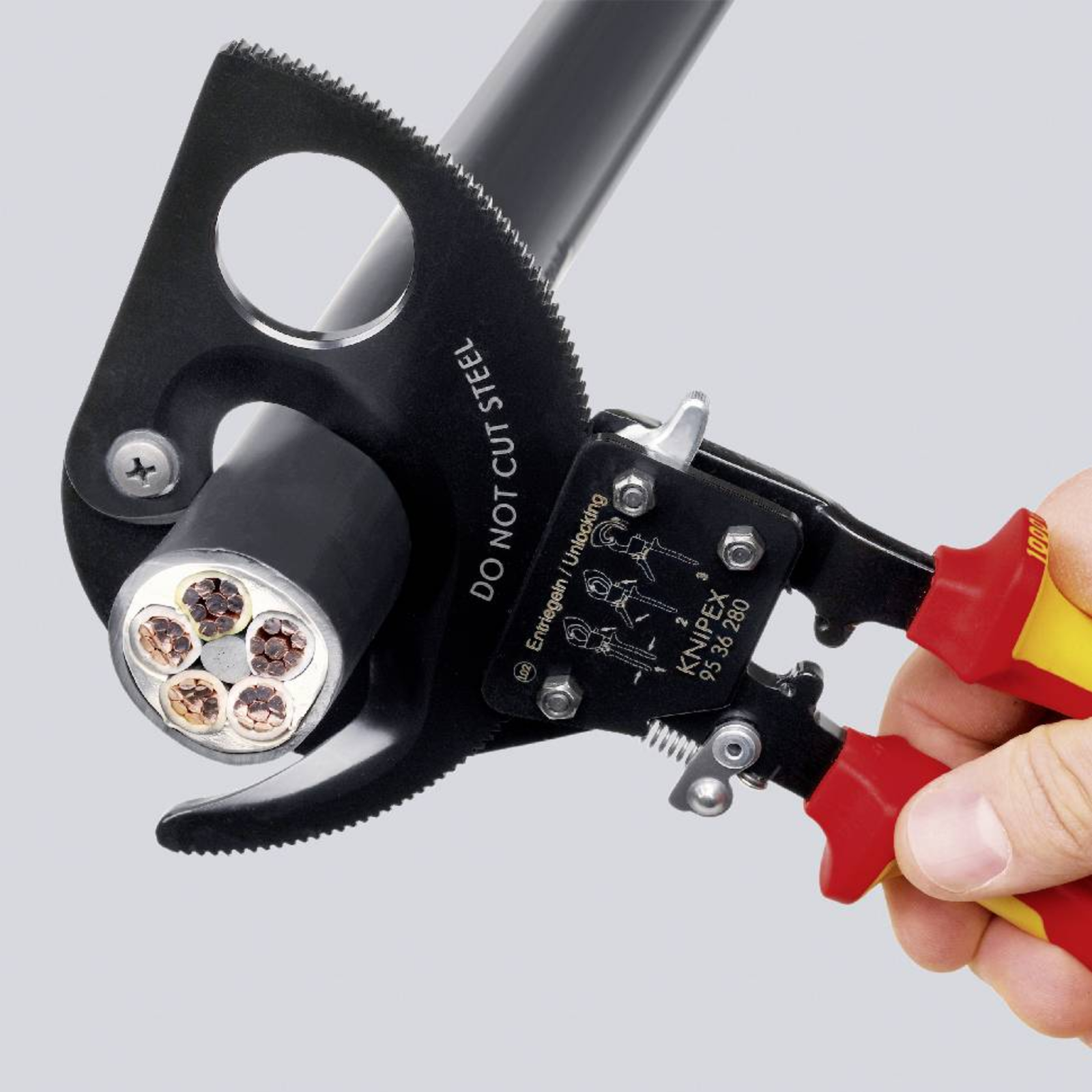 KNIPEX Cable Cutter Lacquered Black