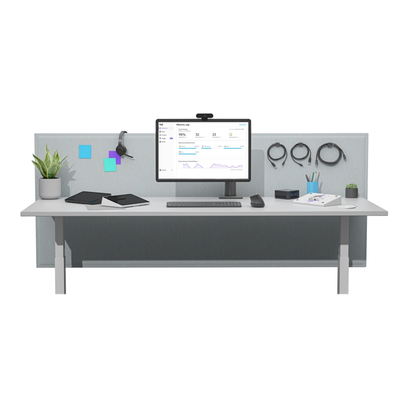 Logitech TAP Conference Room Controller IP Graphite