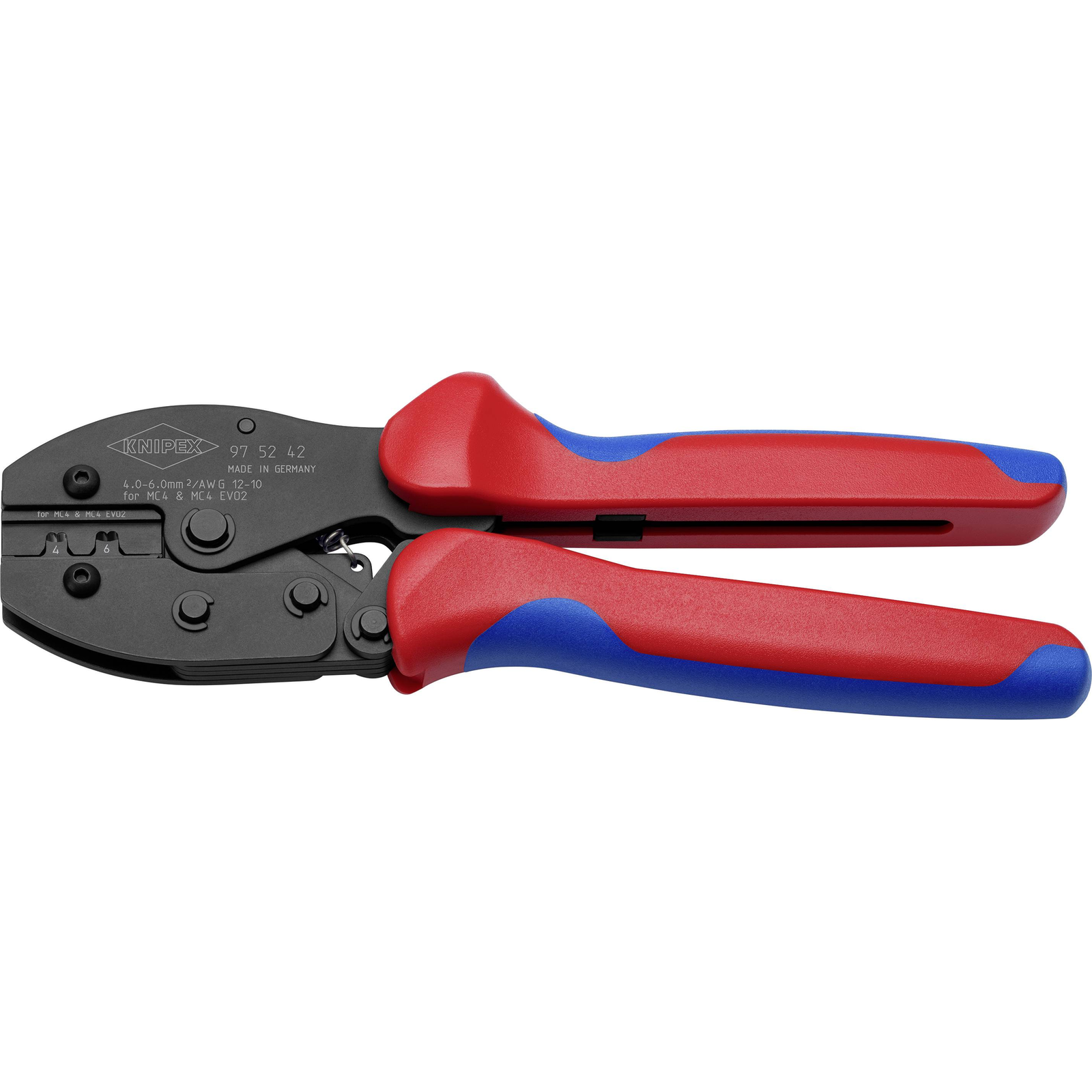 KNIPEX PreciForce Crimping Pliers 97 52 42 Red/blue for MC4 And EVO 2