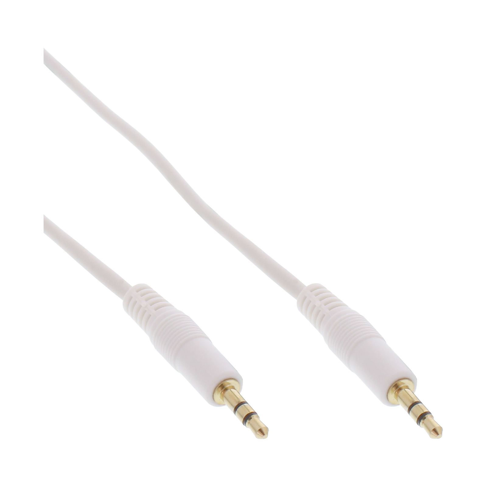 InLine Jack Cable 3.5mm Male Male Stereo White gold 2.5m