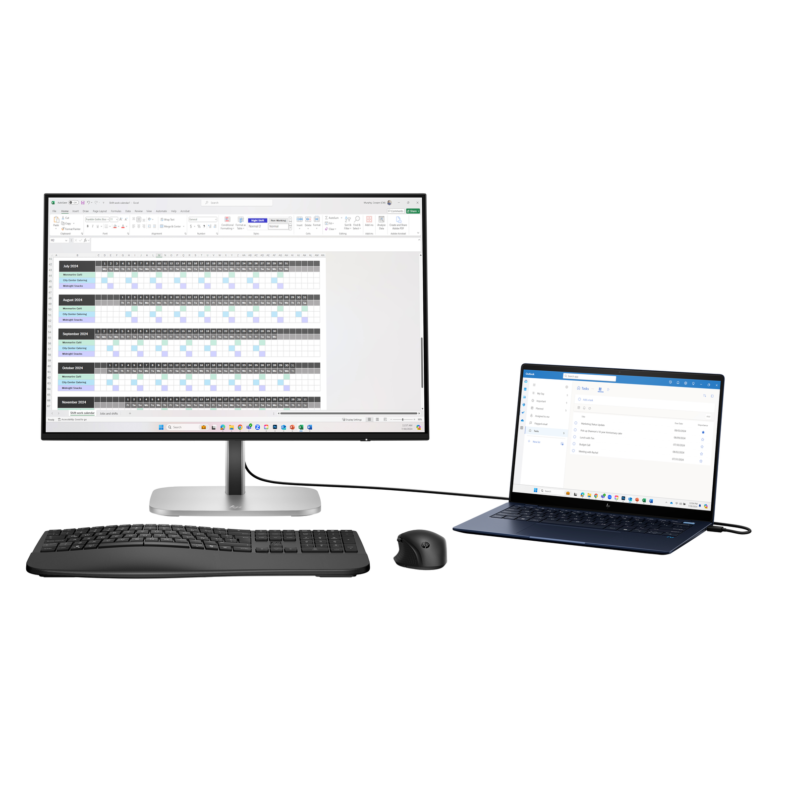 HP 524pn Series 5 Pro LED 61cm 24 1920 X 1200 WUXGA 100 Hz IPS 350 Cdm 15001 Ms HDMI Silver
