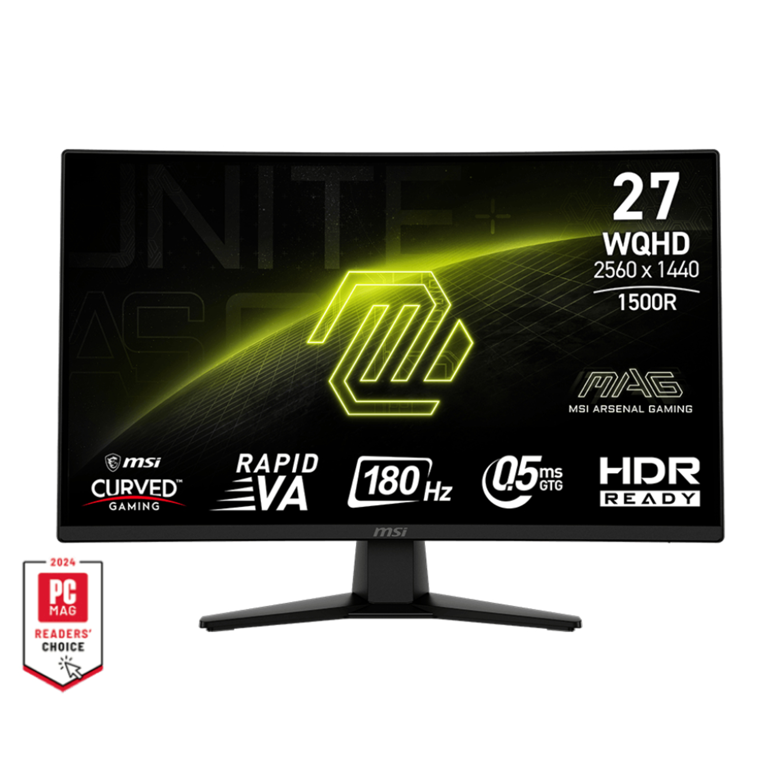 MSI Mag 274Cqfde Curved Gaming Monitor 27inchinch Flat Screen (TFT/LCD) 68.6 Cm