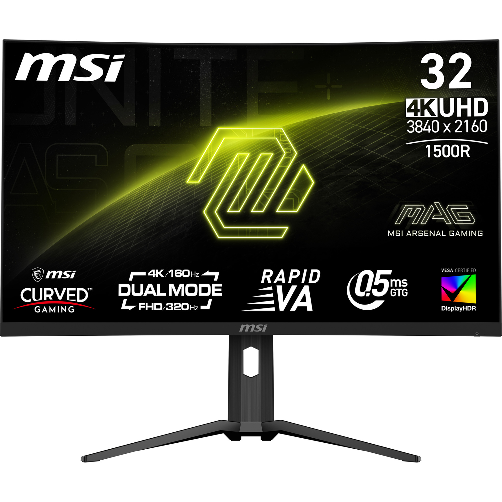 MSI MAG 321CUPDFDE 81.28 Cm 32-inch Curve 3840x2160 169 HDMI DP (P) Flat Screen (TFT/LCD) 80 Cm