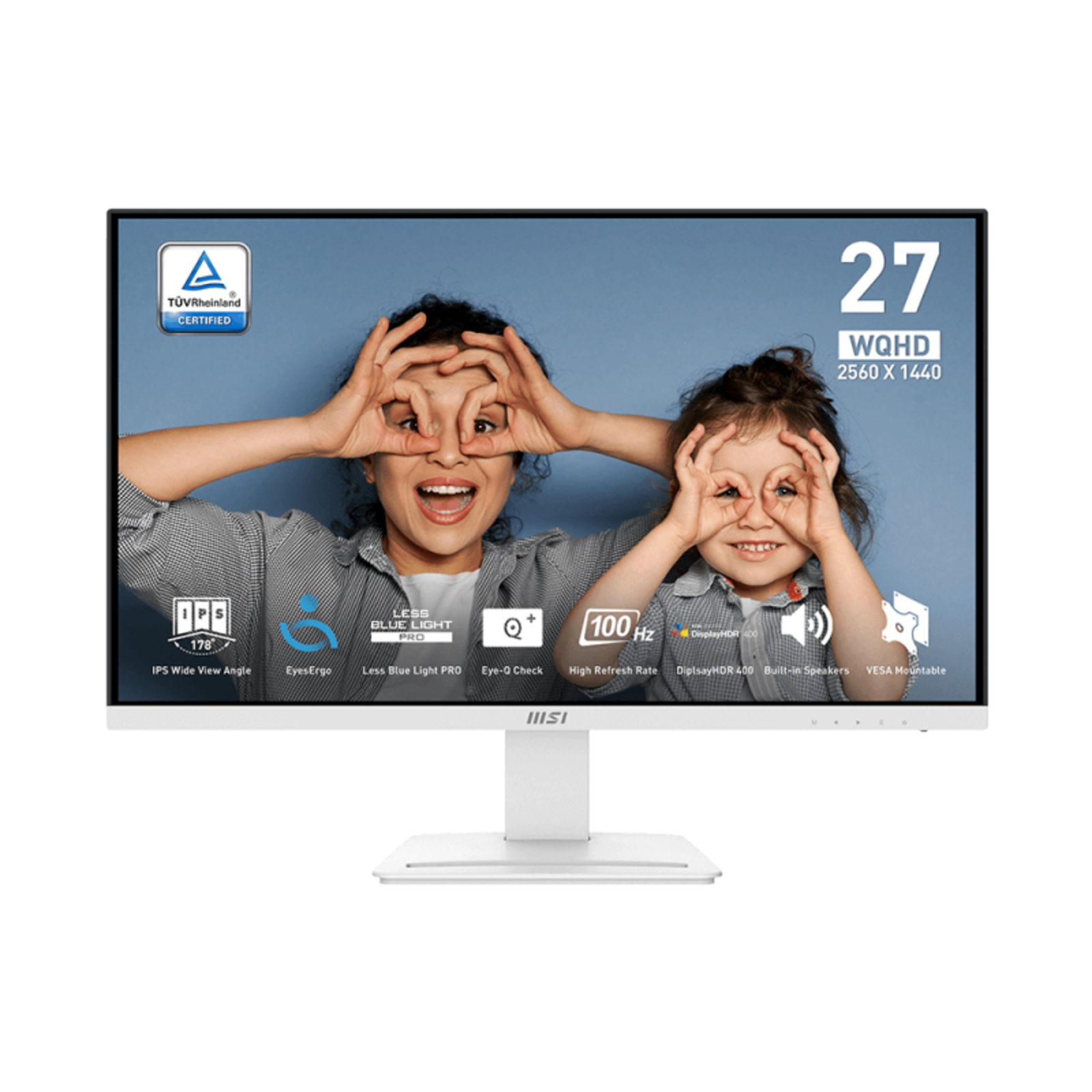 MSI PRO MP273QWDE E2 Office Monitor IPS Panel 100Hz White 1ms(MPRT) Response Time (GTG) 4ms