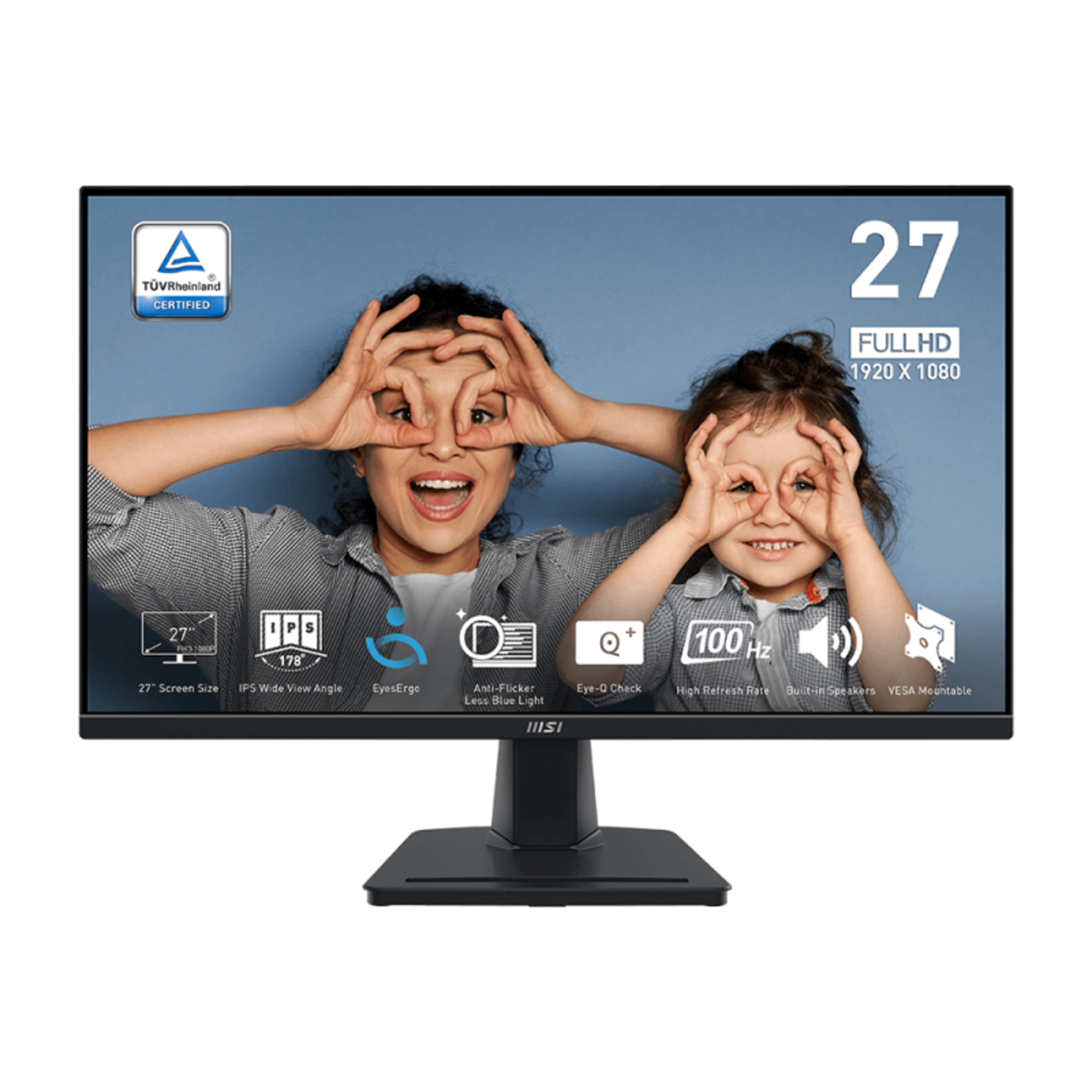 MSI PRO MP275QDE 69cm 27 Inch IPS WQHD 4ms 100Hz Flat Screen (TFT/LCD) 68,6cm