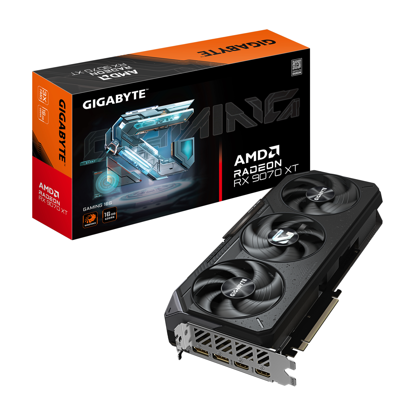 Gigabyte Radeon RX 9070 XT GAMING 16G Graphics Cards