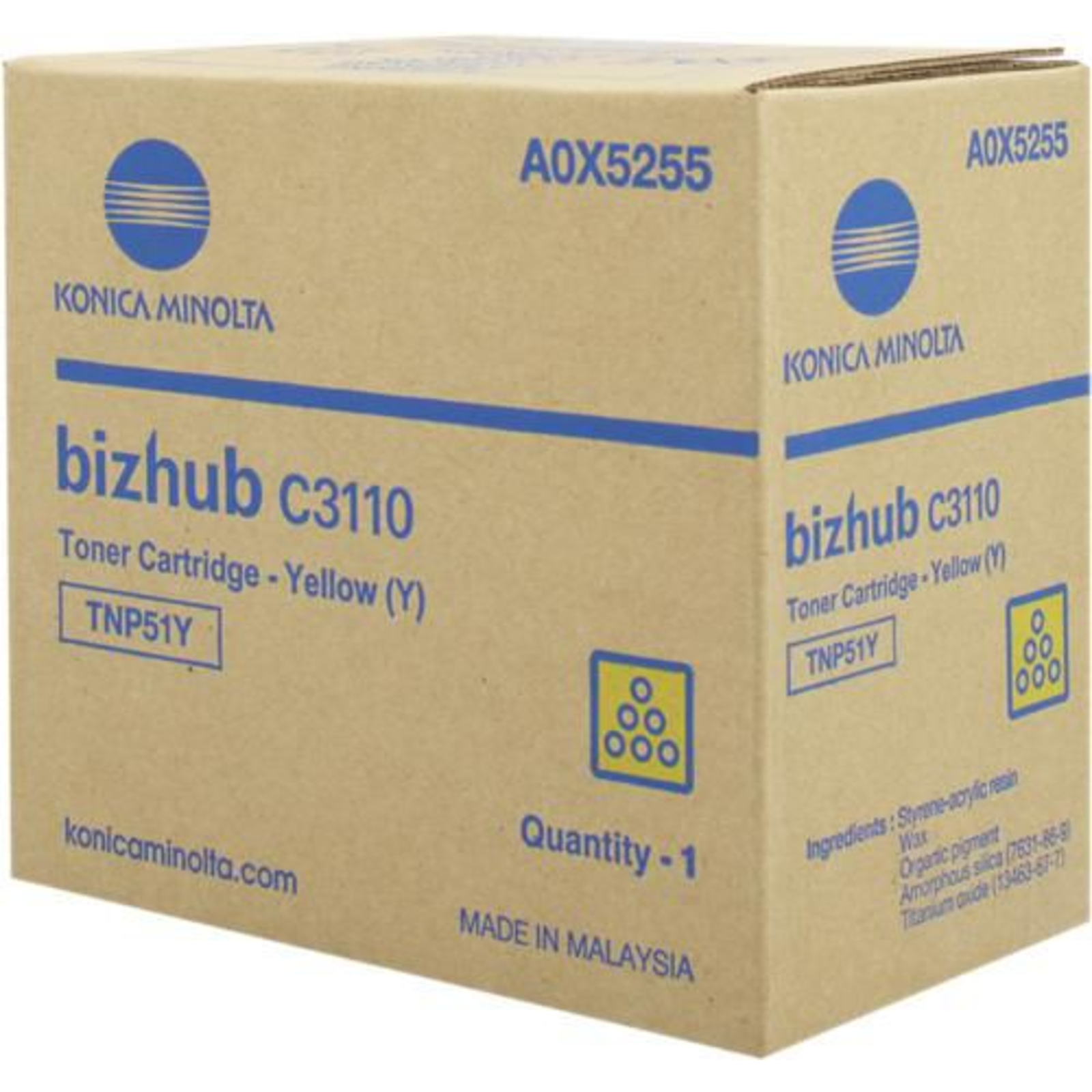 Konica Minolta Toner TNP51Y Yellow