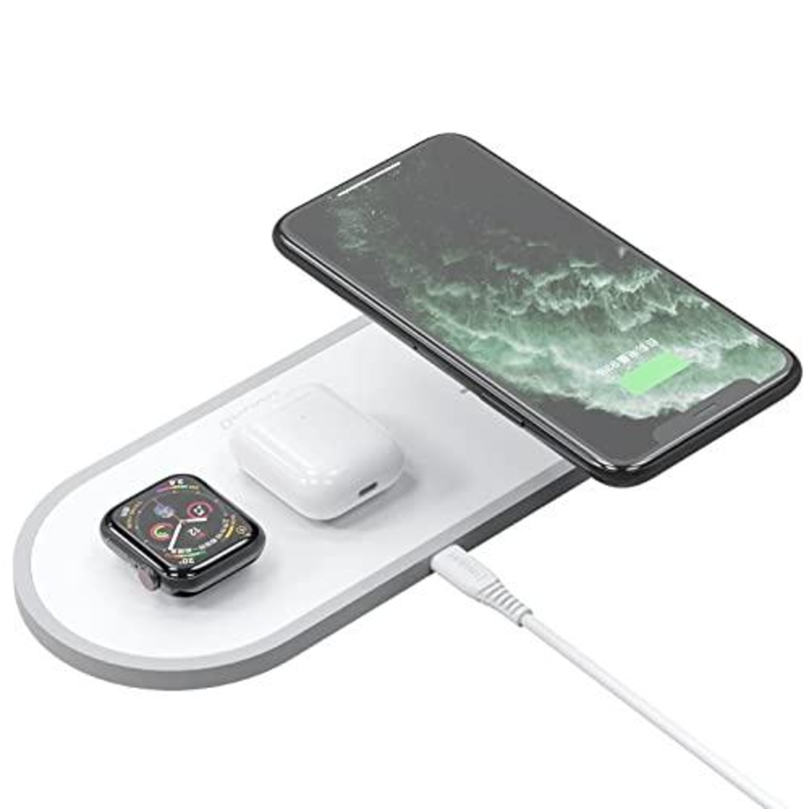 Dudao Wireless Charger 3w1 A11 10W (white)