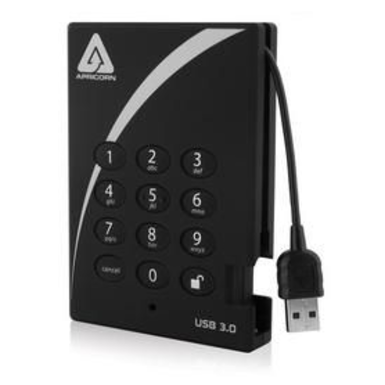 Apricorn Aegis Padlock Fortress 1TB 1 TB 3.2 Gen 1 3.1 Gen 1 5400 RPM Black