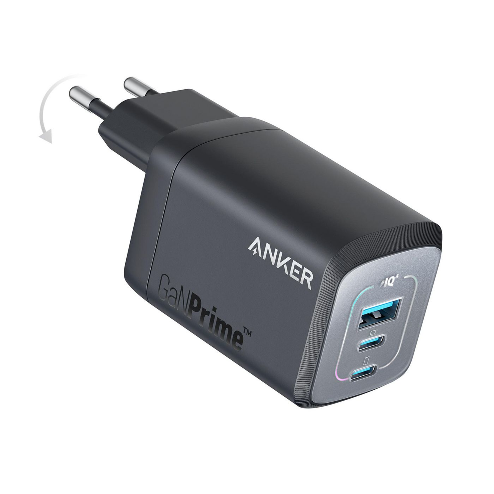 Anker Prime 735 67W 2xUSB-C 1xUSB-A Power Charger Black