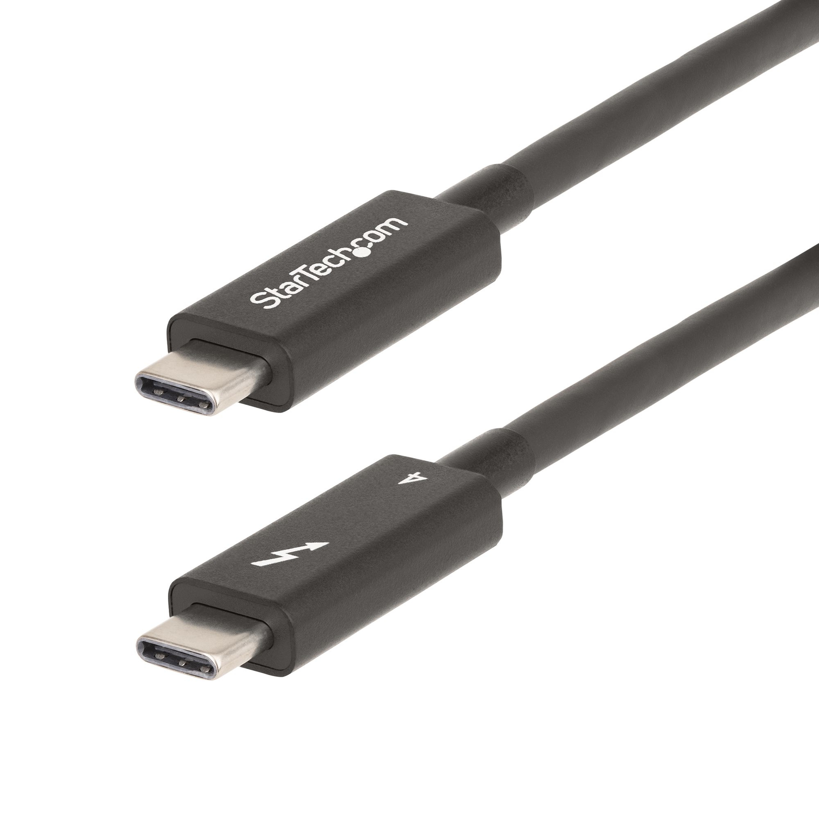 StarTech.com A40G2MB-TB4-CABLE Male Male 2 M Black Nickel 40 Gbit-s