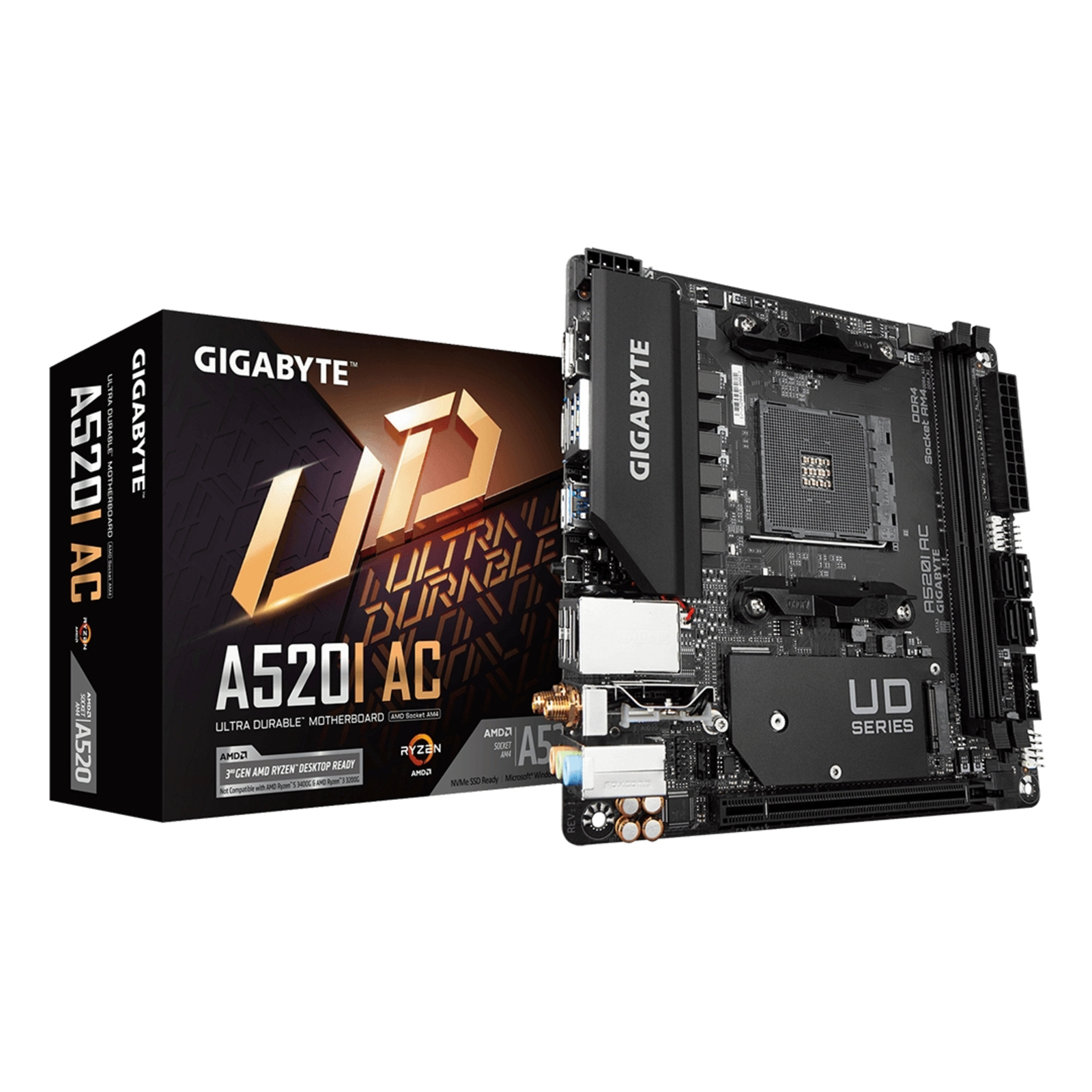 GIGABYTE A520I AC -AM4 -MITX