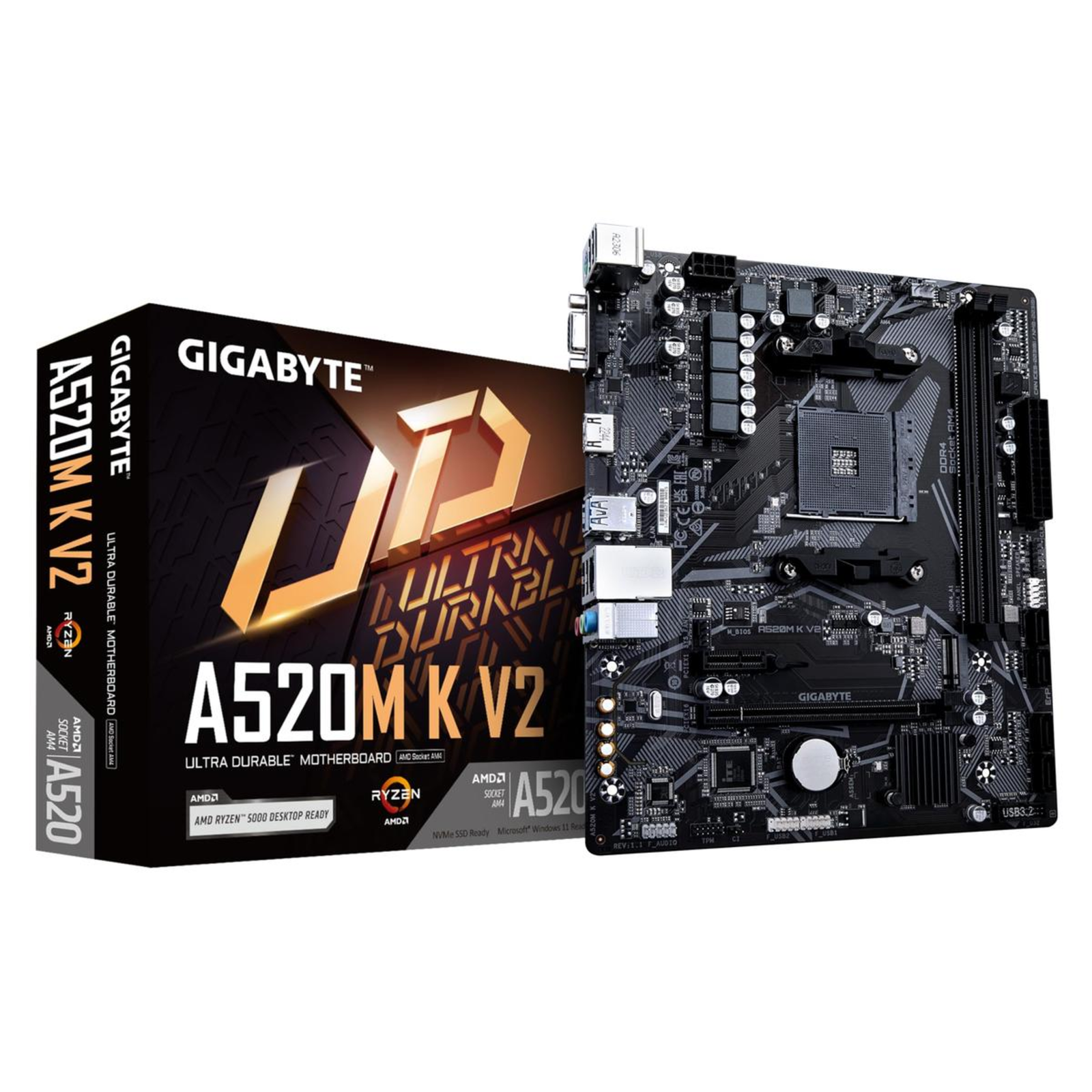 GIGABYTE AMD AM4 A520M K V2 1.0 SAM4